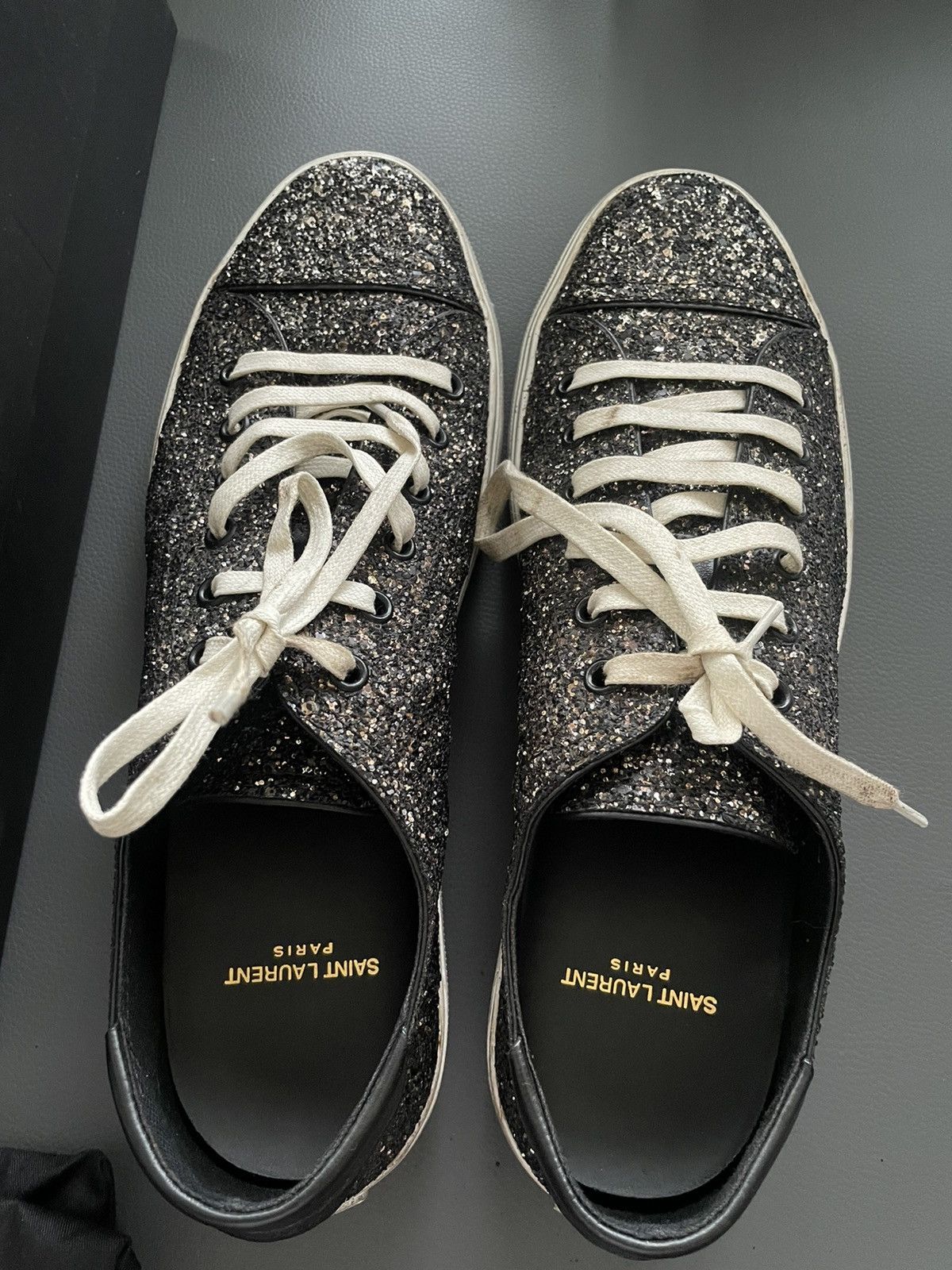 Saint Laurent Paris × Yves Saint Laurent Limited Edition Saint Laurent Super Runway Glitters Sneakers Size US 10 / EU 43 - 1 Thumbnail