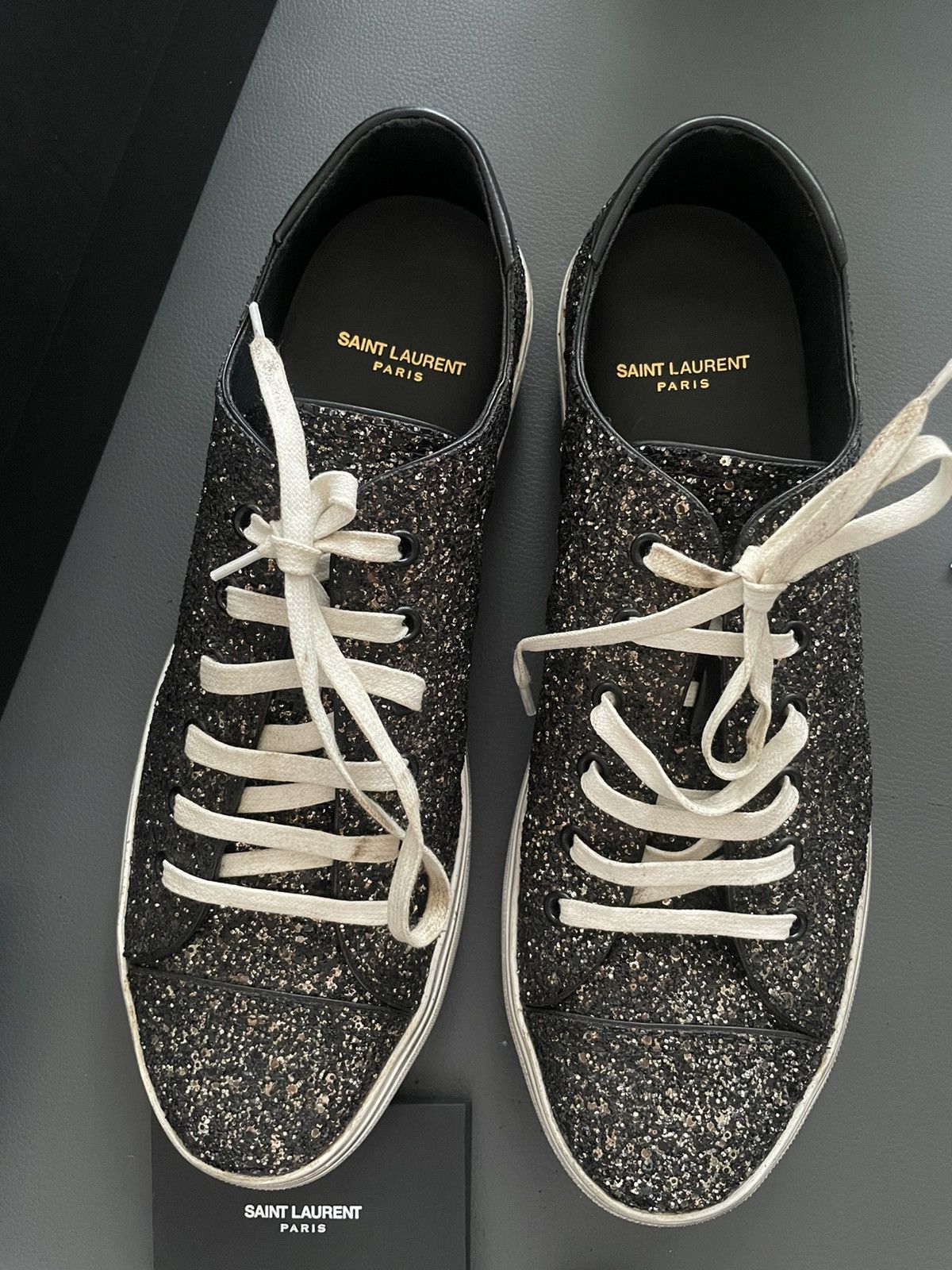 Saint Laurent Paris × Yves Saint Laurent Limited Edition Saint Laurent Super Runway Glitters Sneakers Size US 10 / EU 43 - 2 Thumbnail