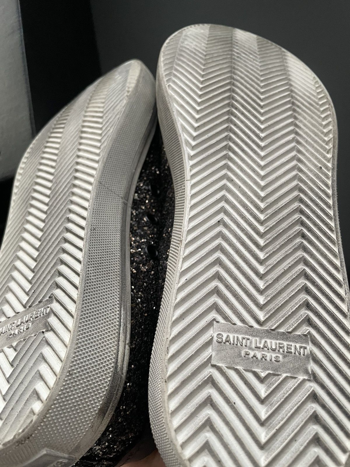 Saint Laurent Paris × Yves Saint Laurent Limited Edition Saint Laurent Super Runway Glitters Sneakers Size US 10 / EU 43 - 12 Thumbnail