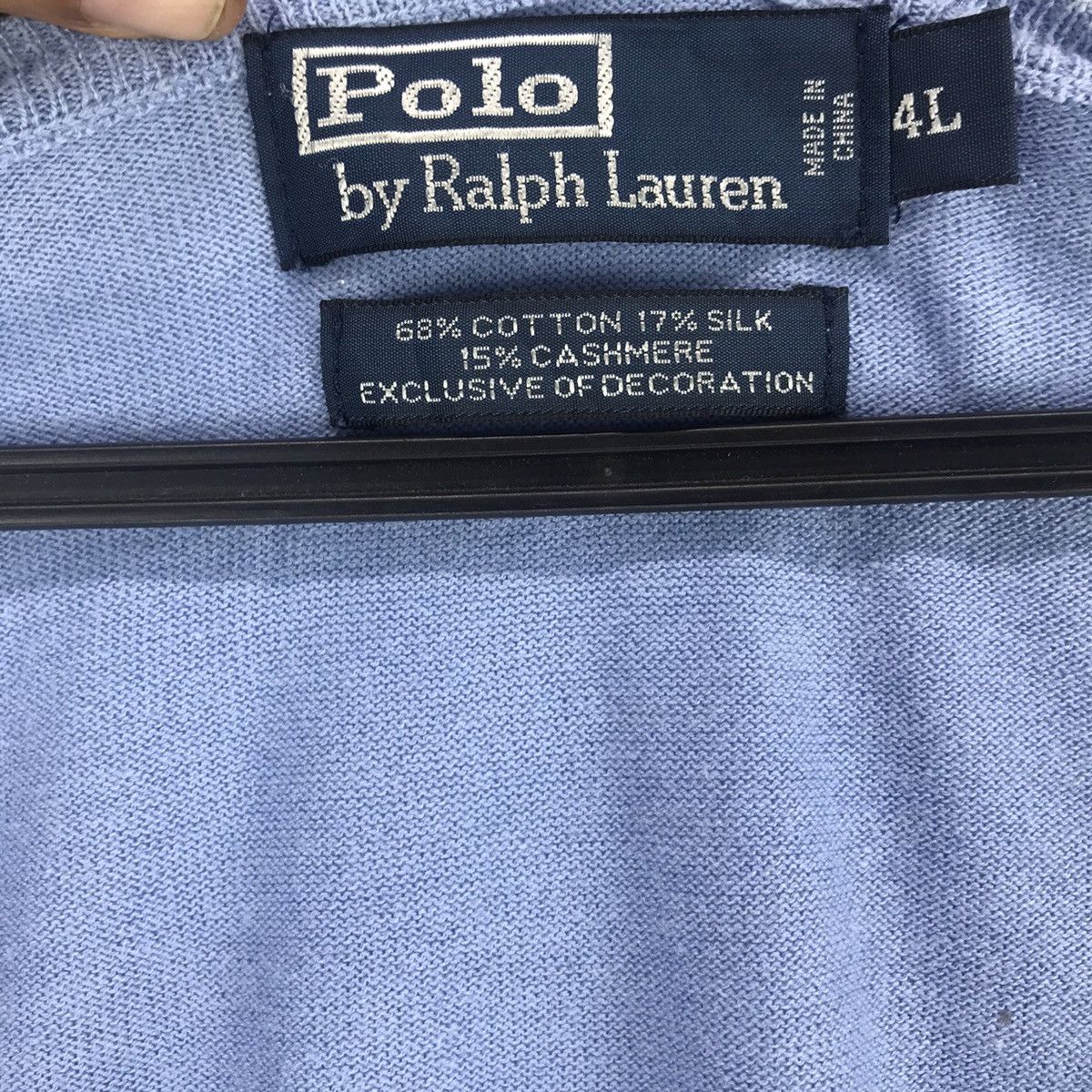 Designer × Polo Ralph Lauren × Vintage Vintage Knitwear POLO by Ralph Laurent Longsleeve Size US L / EU 52-54 / 3 - 3 Thumbnail