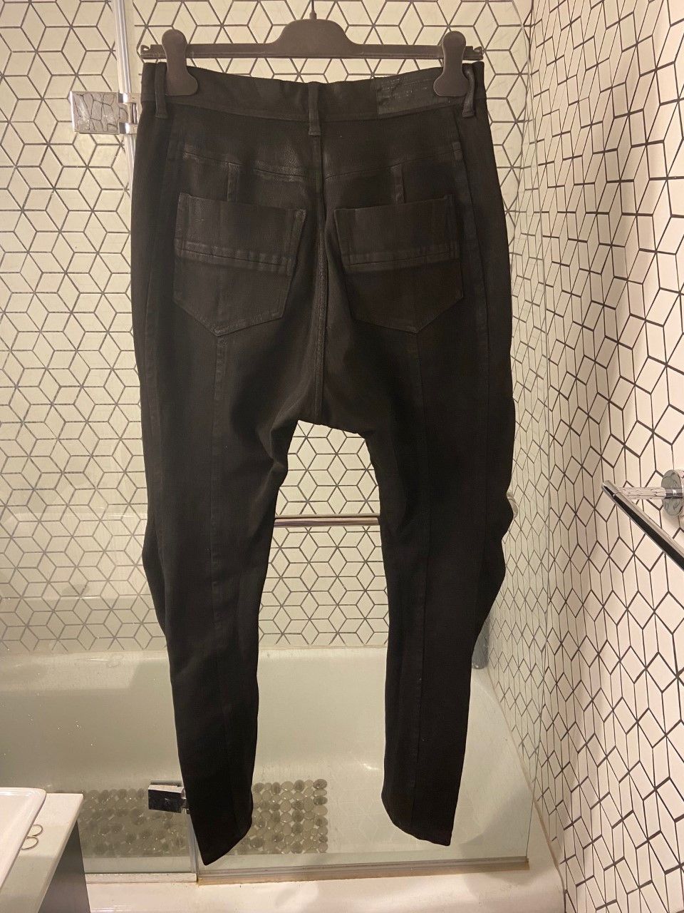 Julius Coated Stretch Denim Drop Crotch Jeans Size US 32 / EU 48 - 2 Thumbnail