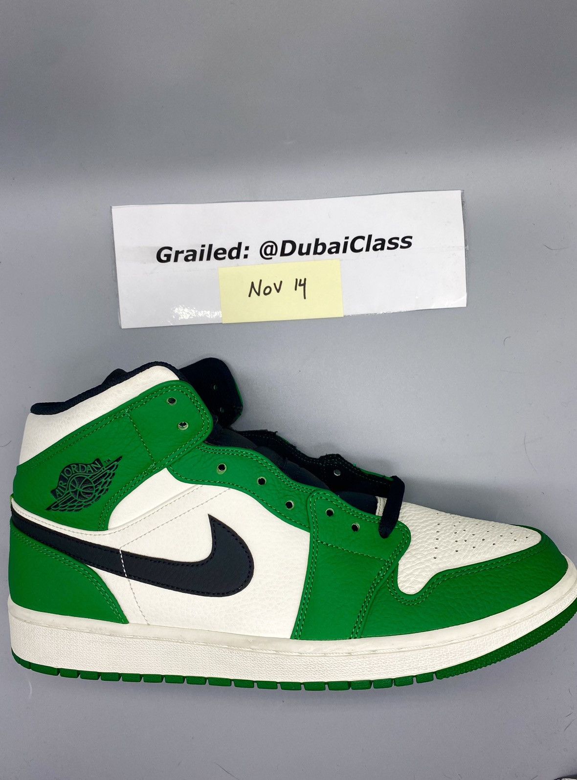 Jordan Brand Air Jordan 1 Mid Pine Green Size US 12 / EU 45 - 2 Thumbnail