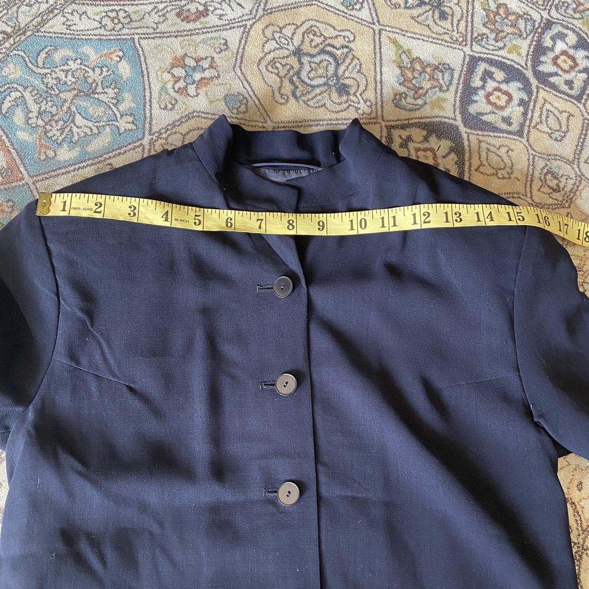 Jil Sander Jil Sander Mandarin Collar Jacket Laine Wool Button Size XXS / US 00 / IT 34 - 19 Thumbnail