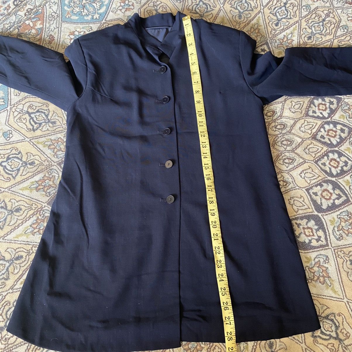 Jil Sander Jil Sander Mandarin Collar Jacket Laine Wool Button Size XXS / US 00 / IT 34 - 17 Thumbnail