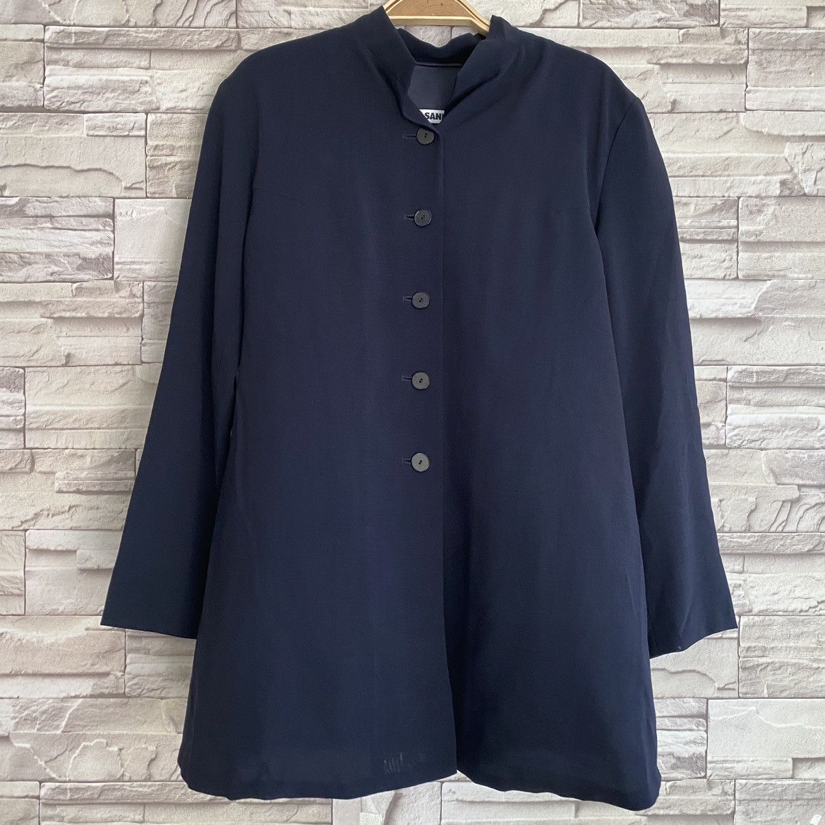 Jil Sander Jil Sander Mandarin Collar Jacket Laine Wool Button Size XXS / US 00 / IT 34 - 3 Thumbnail