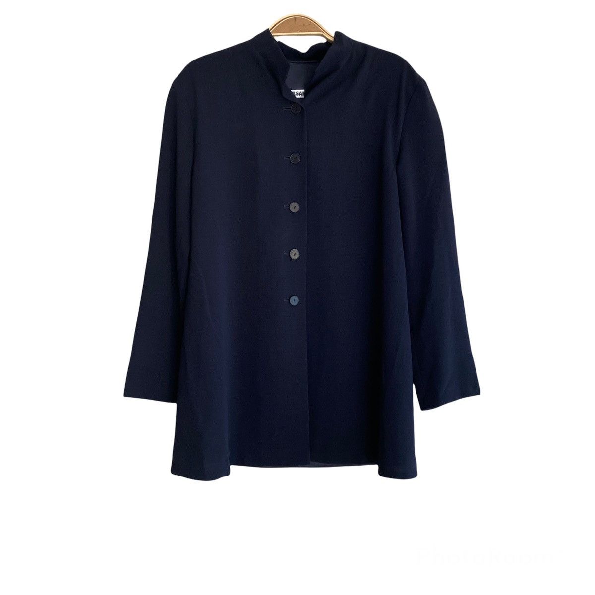 Jil Sander Jil Sander Mandarin Collar Jacket Laine Wool Button Size XXS / US 00 / IT 34 - 1 Thumbnail