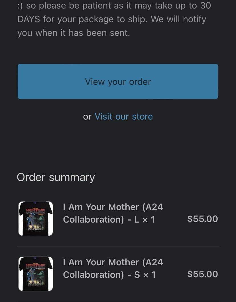 Online Ceramics A24 I Am Your Mother Hereditary Tee Black L Size US L / EU 52-54 / 3 - 3 Preview