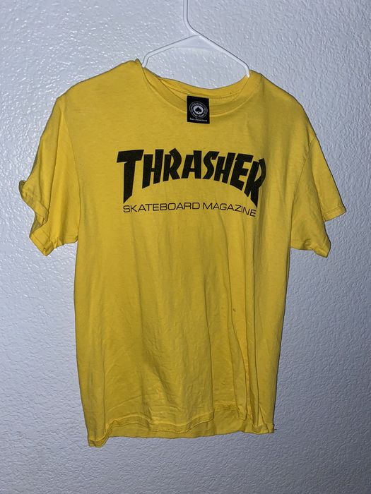 Thrasher Yellow Thrasher Tee Grailed