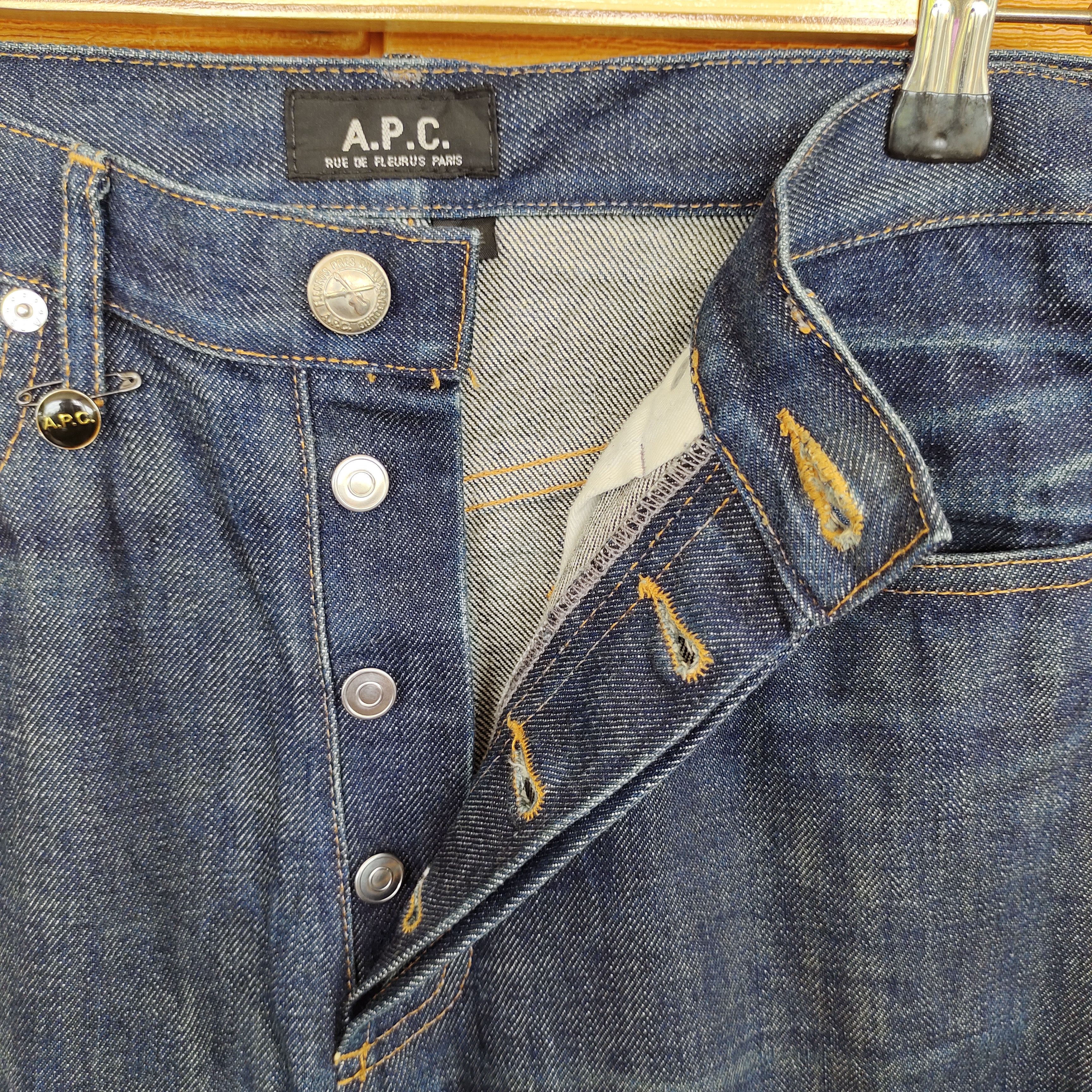A.P.C. Vintage S06 A.P.C Cure Straight Cut Denim Jeans Size US 29 - 15 Thumbnail