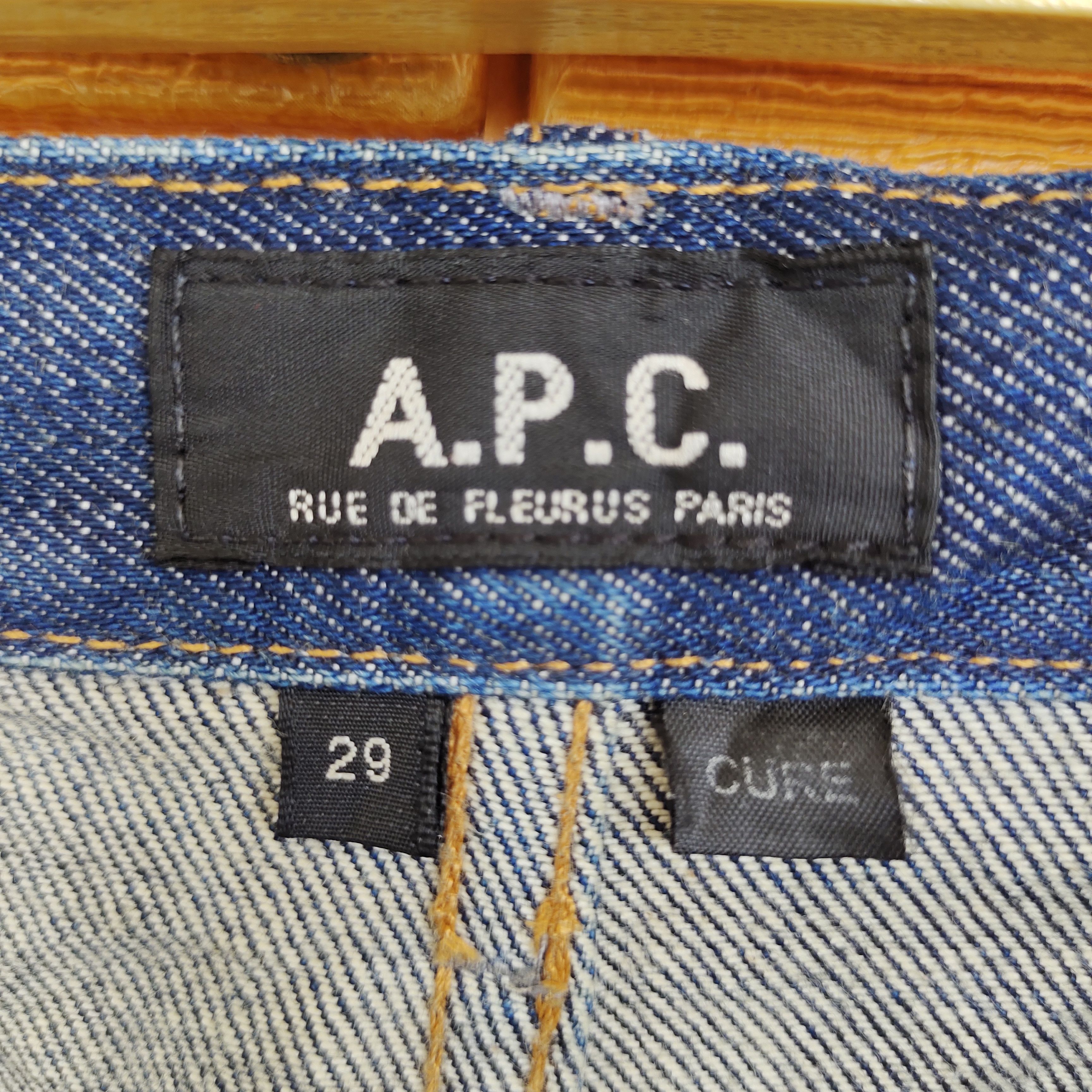 A.P.C. Vintage S06 A.P.C Cure Straight Cut Denim Jeans Size US 29 - 16 Thumbnail