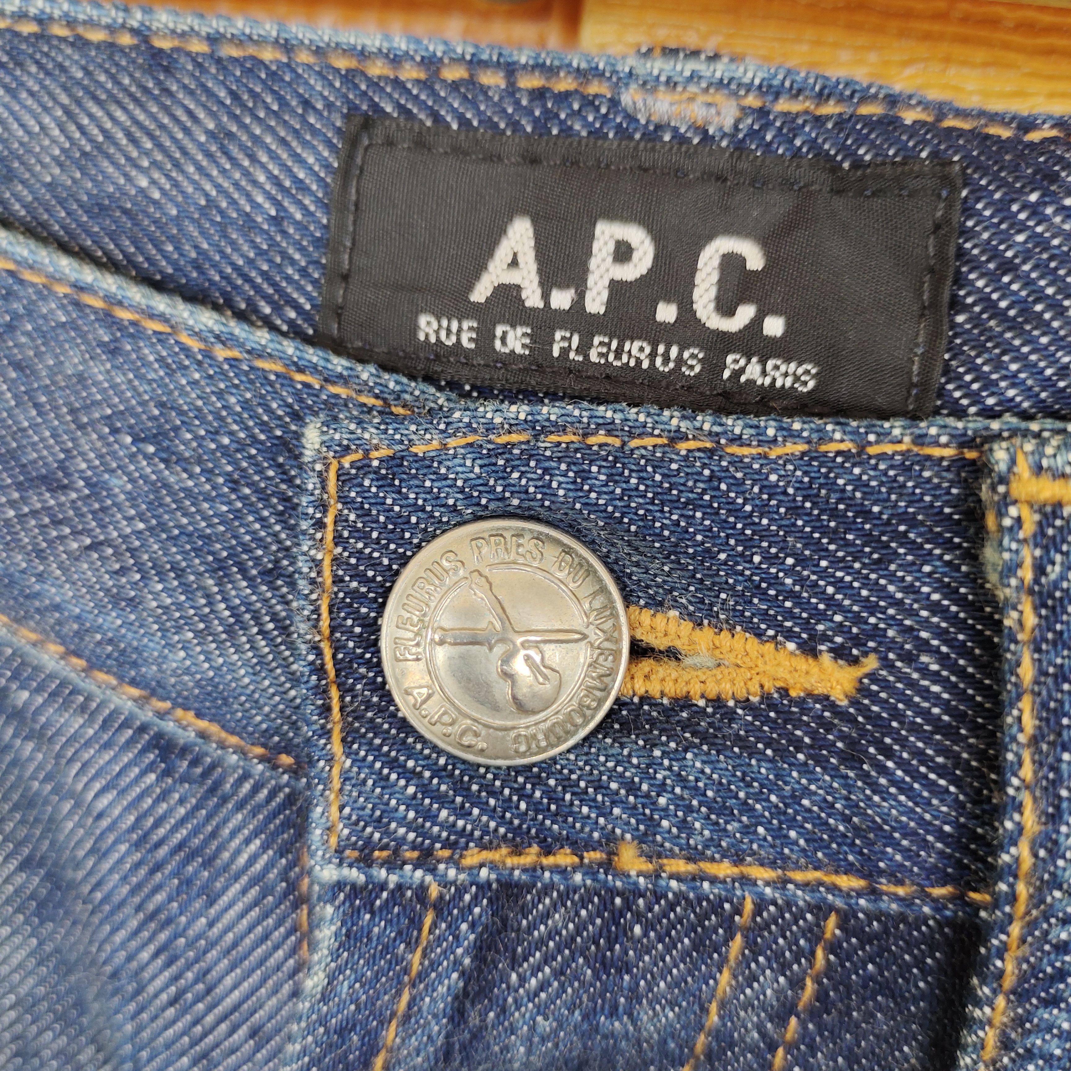 A.P.C. Vintage S06 A.P.C Cure Straight Cut Denim Jeans Size US 29 - 13 Thumbnail