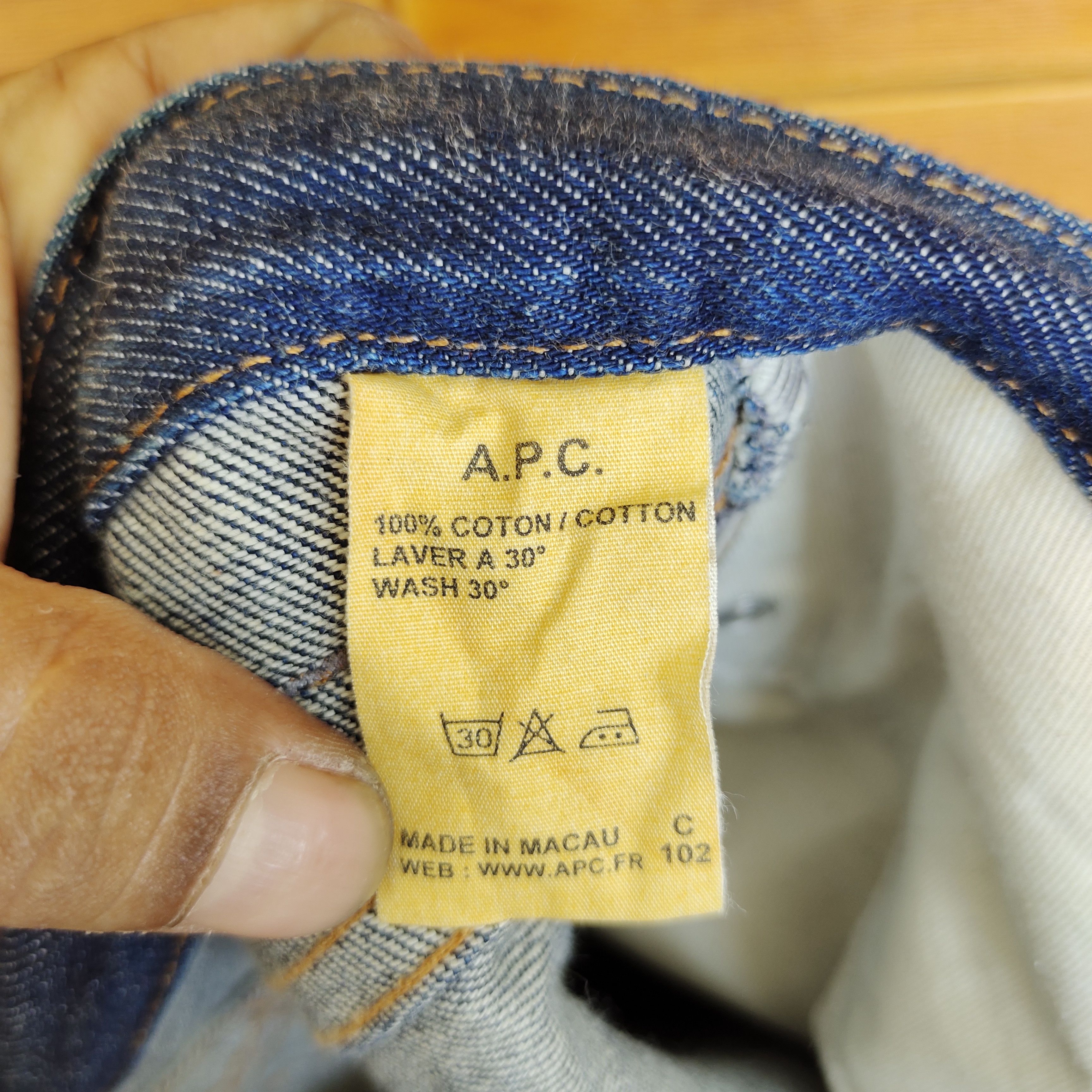 A.P.C. Vintage S06 A.P.C Cure Straight Cut Denim Jeans Size US 29 - 17 Thumbnail