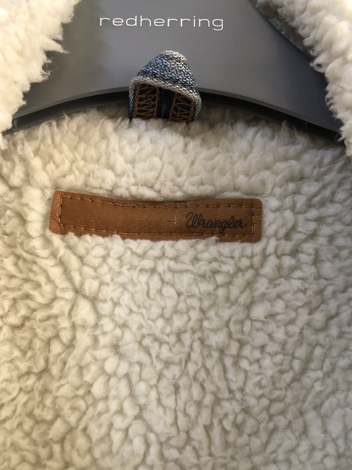 Wrangler 1980s sherpa denim faux fur #A2 Size US L / EU 52-54 / 3 - 8 Thumbnail