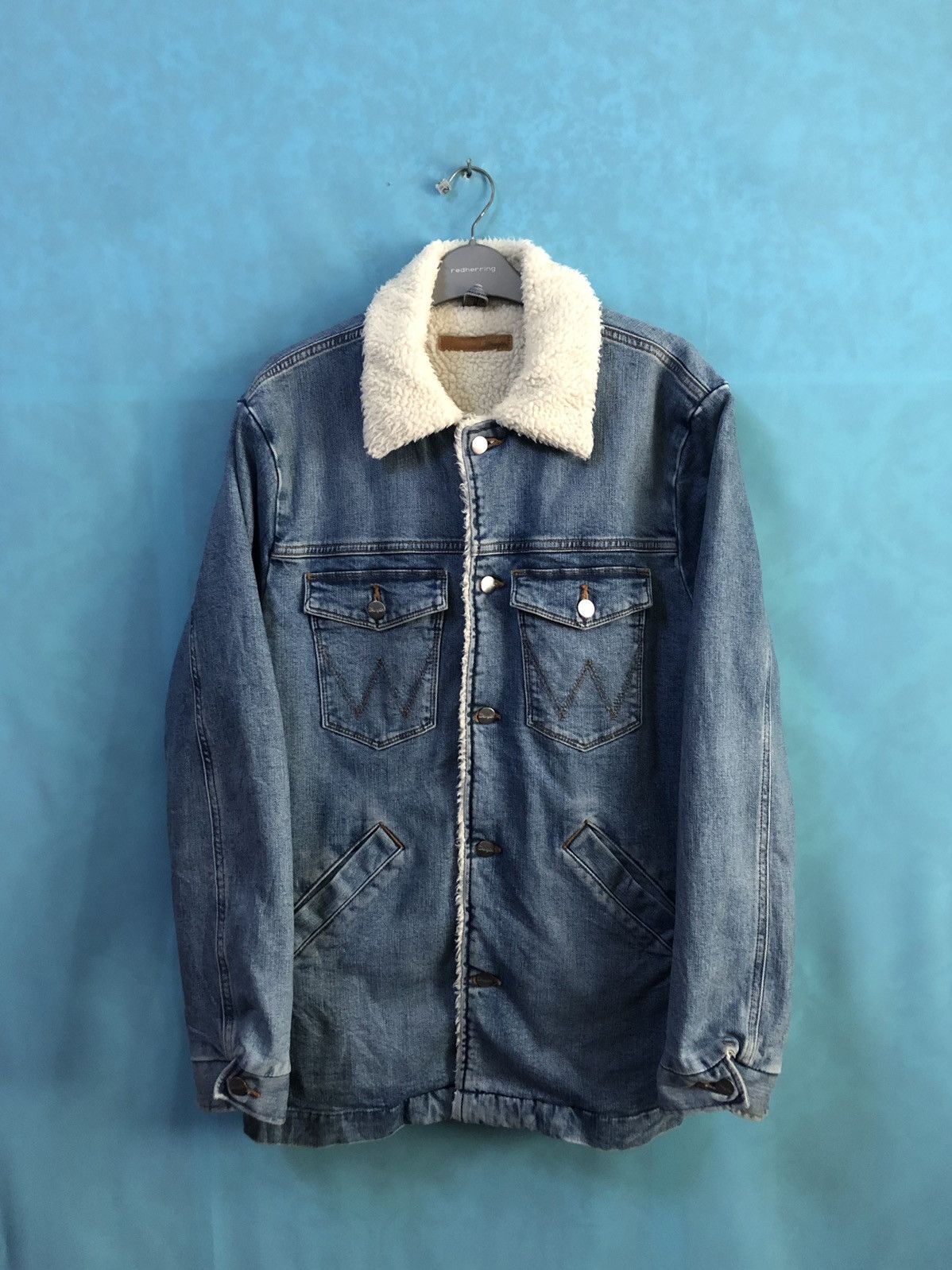 Wrangler 1980s sherpa denim faux fur #A2 Size US L / EU 52-54 / 3 - 1 Thumbnail