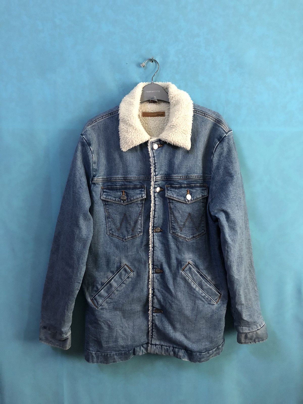 Wrangler 1980s sherpa denim faux fur #A2 Size US L / EU 52-54 / 3 - 2 Thumbnail