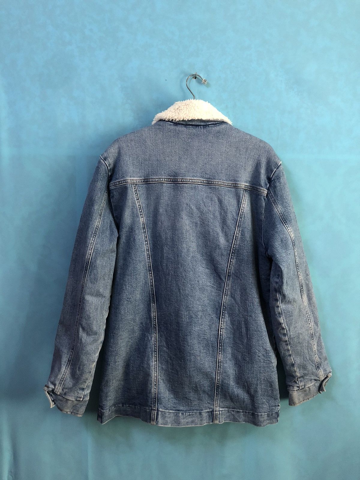 Wrangler 1980s sherpa denim faux fur #A2 Size US L / EU 52-54 / 3 - 4 Thumbnail