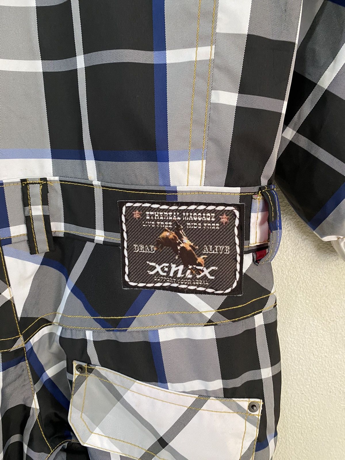 Japanese Brand 🔥VINTAGE X-NIX CHECKERED MULTI POCKET SKI OVERALLS JUMPSUIT Size US 40 / EU 56 - 14 Thumbnail