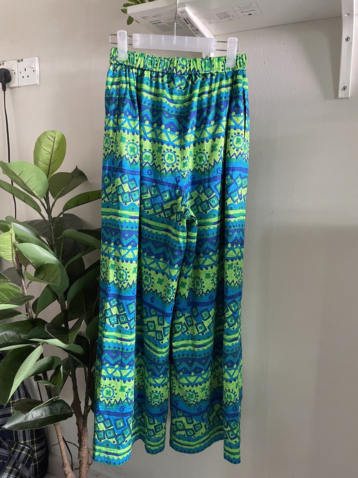 Blue & Green Wide Leg Pants Women’s Size 9