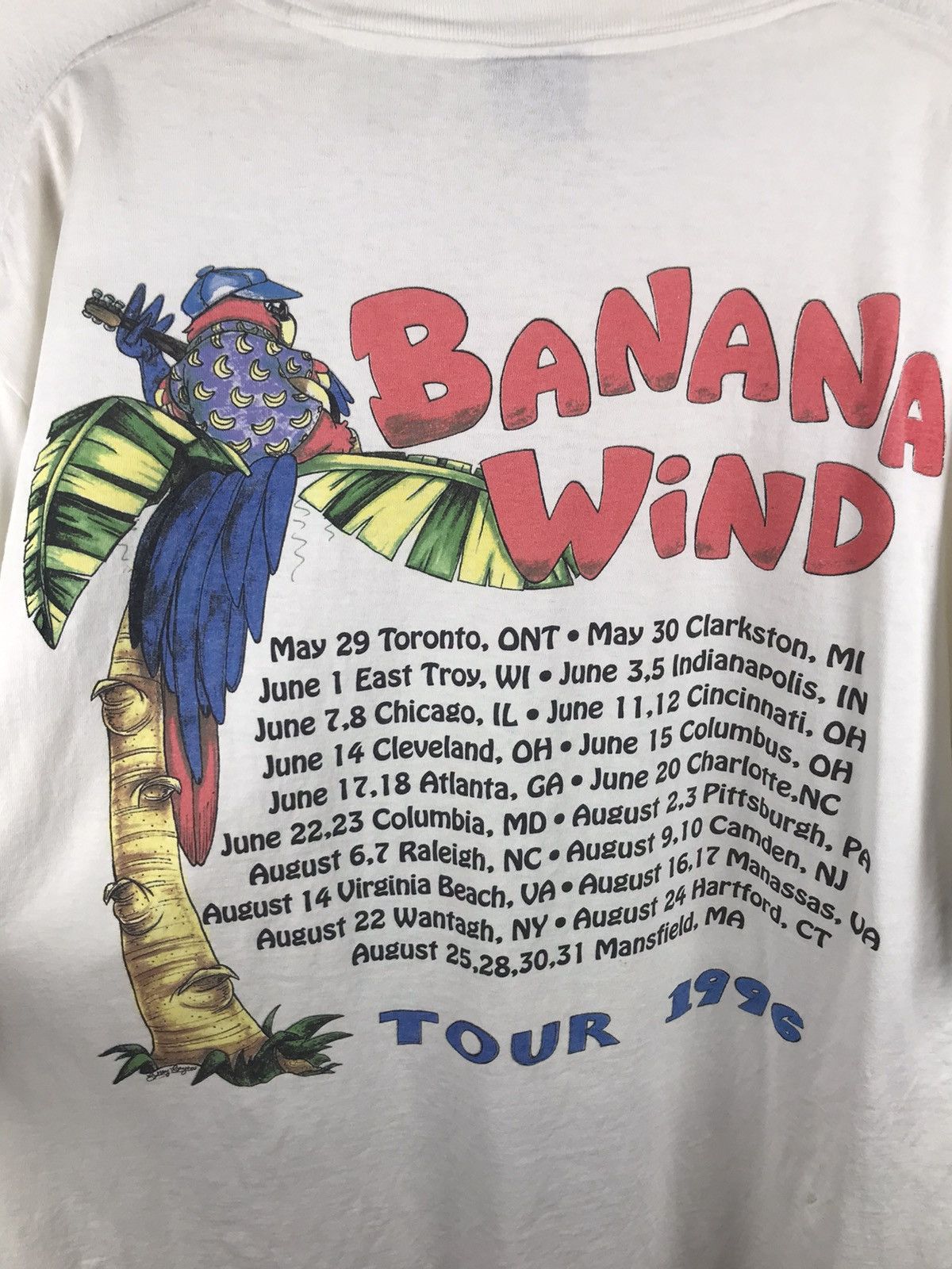 Vintage Jimmy Buffett Tour 1996 Distressed Shirt