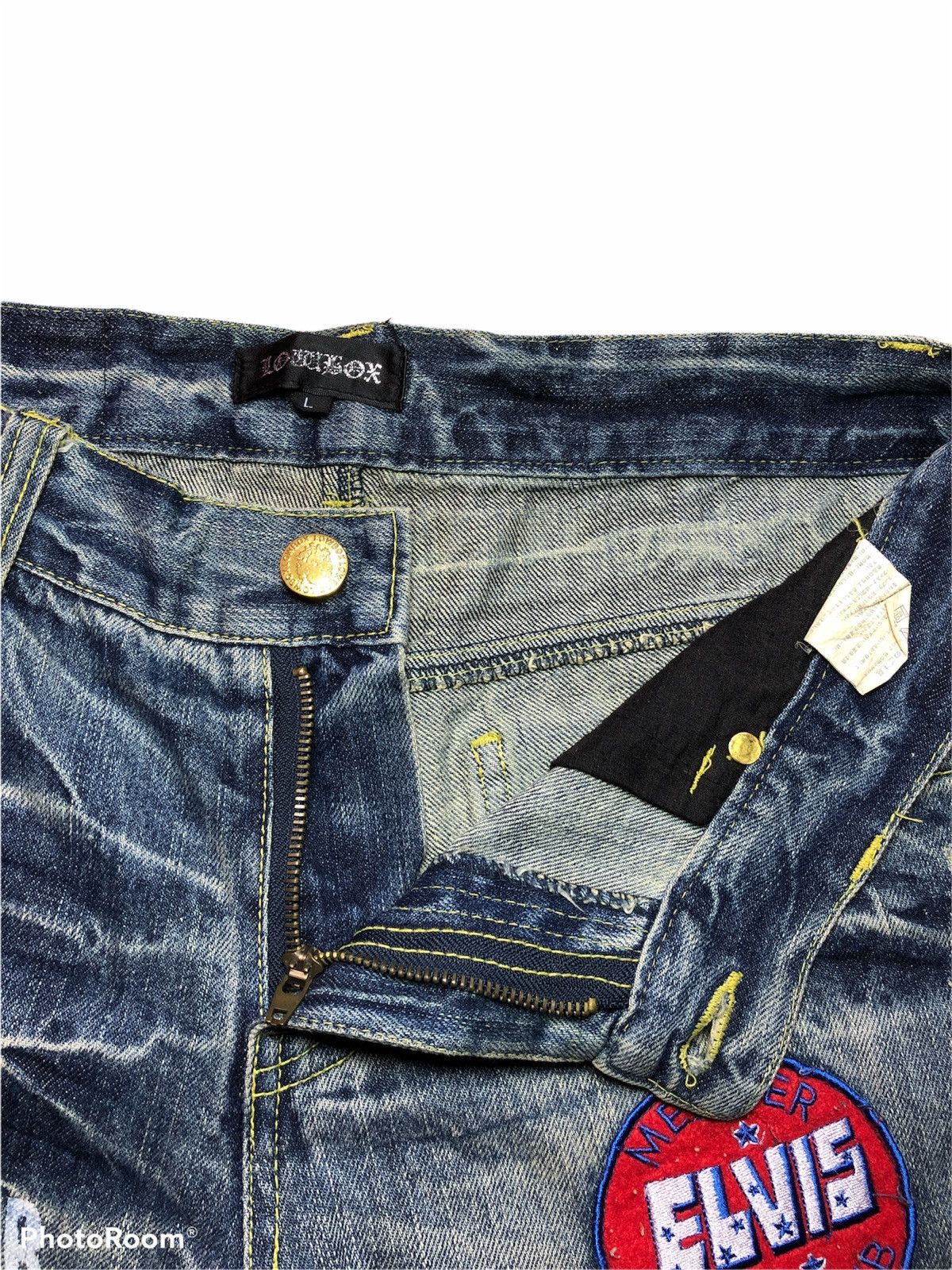 Japanese Brand LOWBOX distressed denim pant Size US 33 - 6 Thumbnail