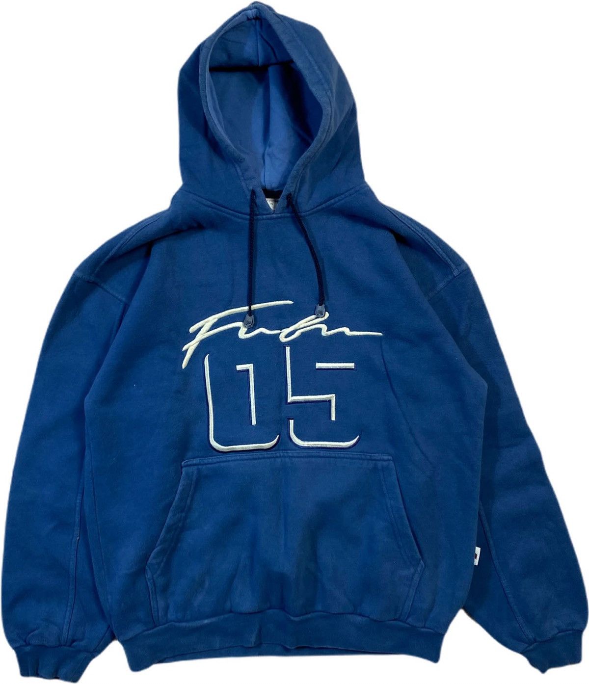 Vintage Fubu big logo navy hoodie