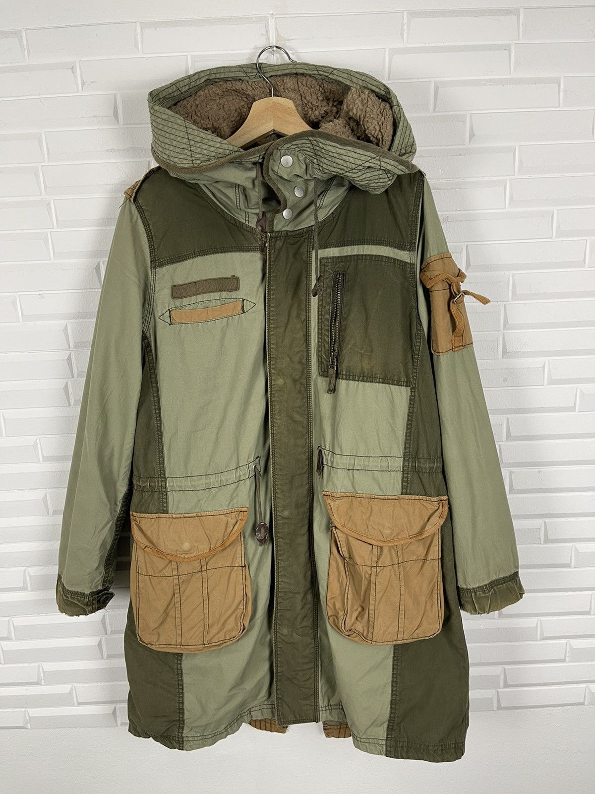 Japanese Brand Japan Kobayashi Parkas Distressed Patch Pockets Size US M / EU 48-50 / 2 - 2 Thumbnail