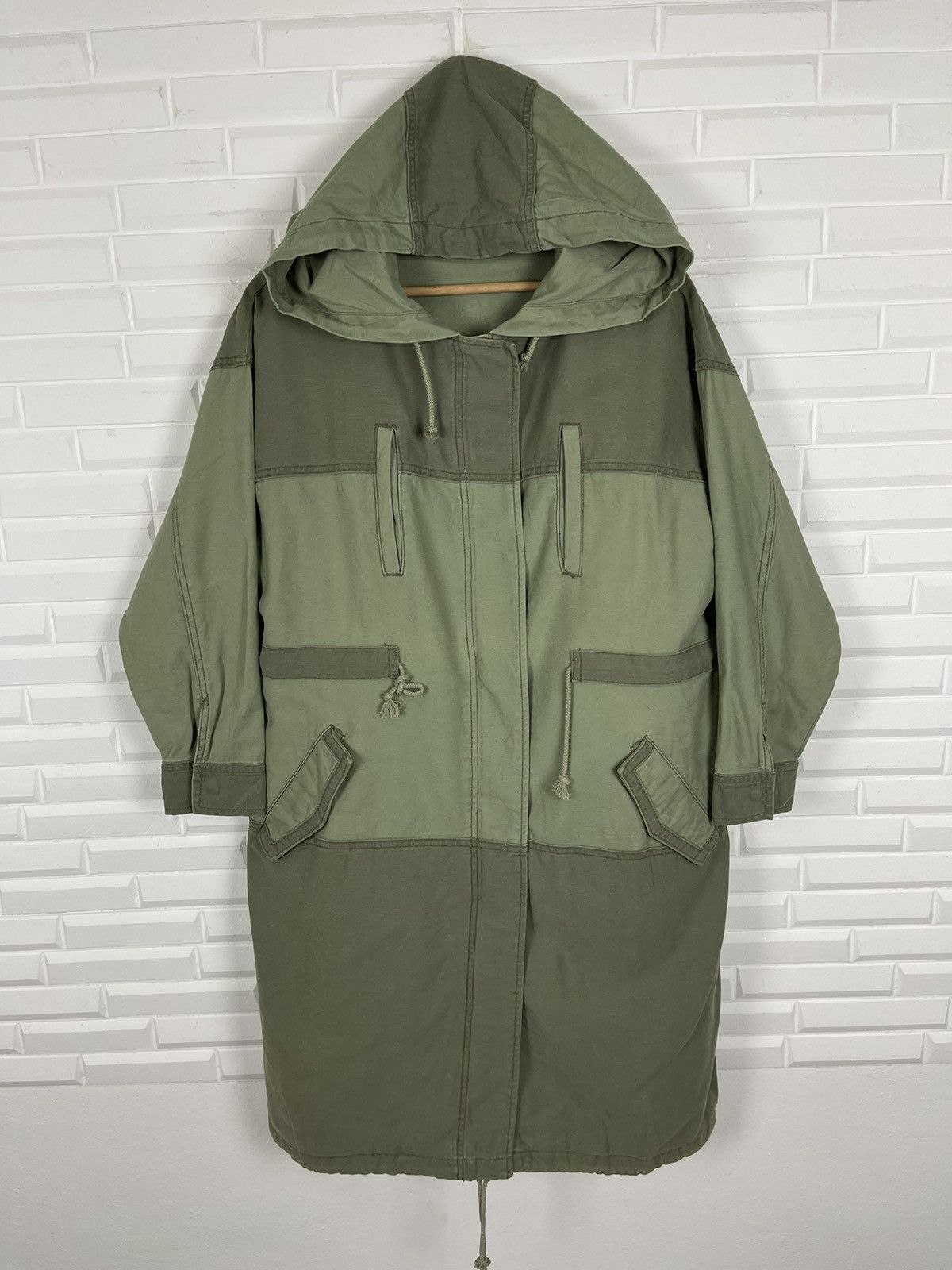 Designer Japanese Designer Azul Green Parkas Hoodie Size US S / EU 44-46 / 1 - 1 Thumbnail