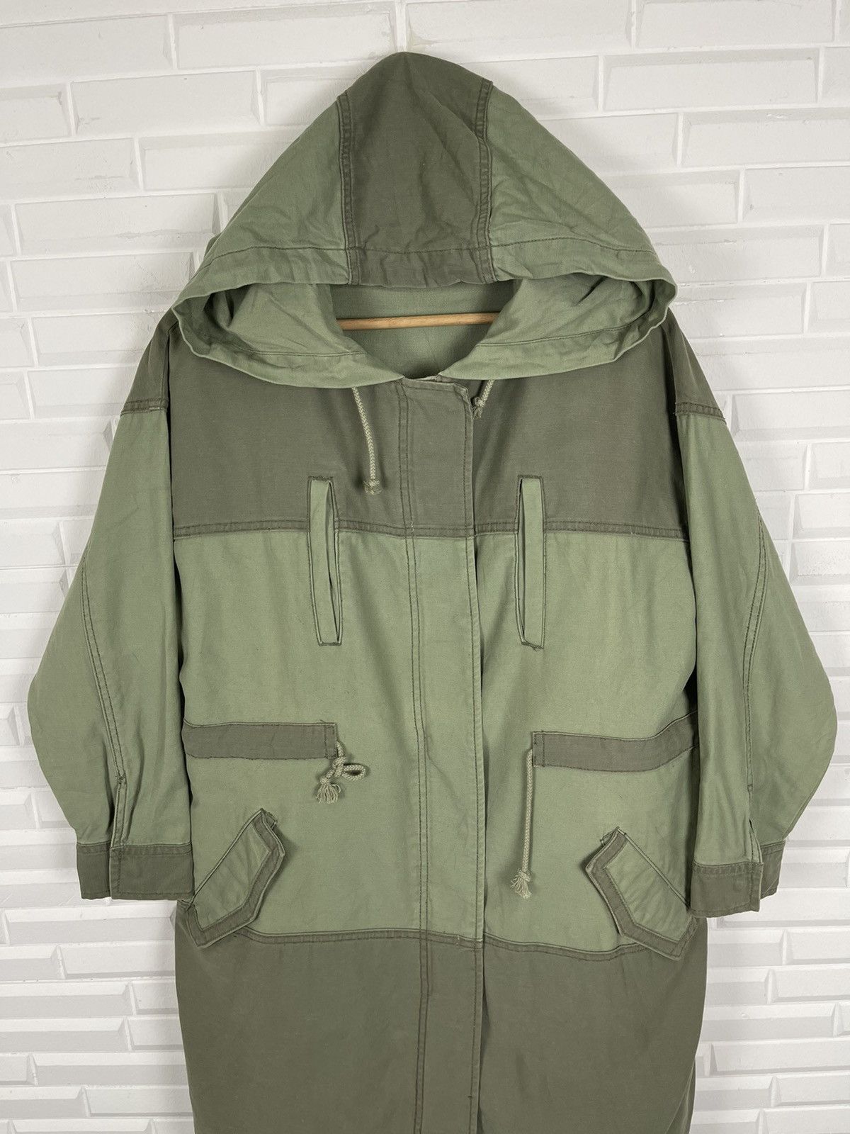 Designer Japanese Designer Azul Green Parkas Hoodie Size US S / EU 44-46 / 1 - 2 Thumbnail