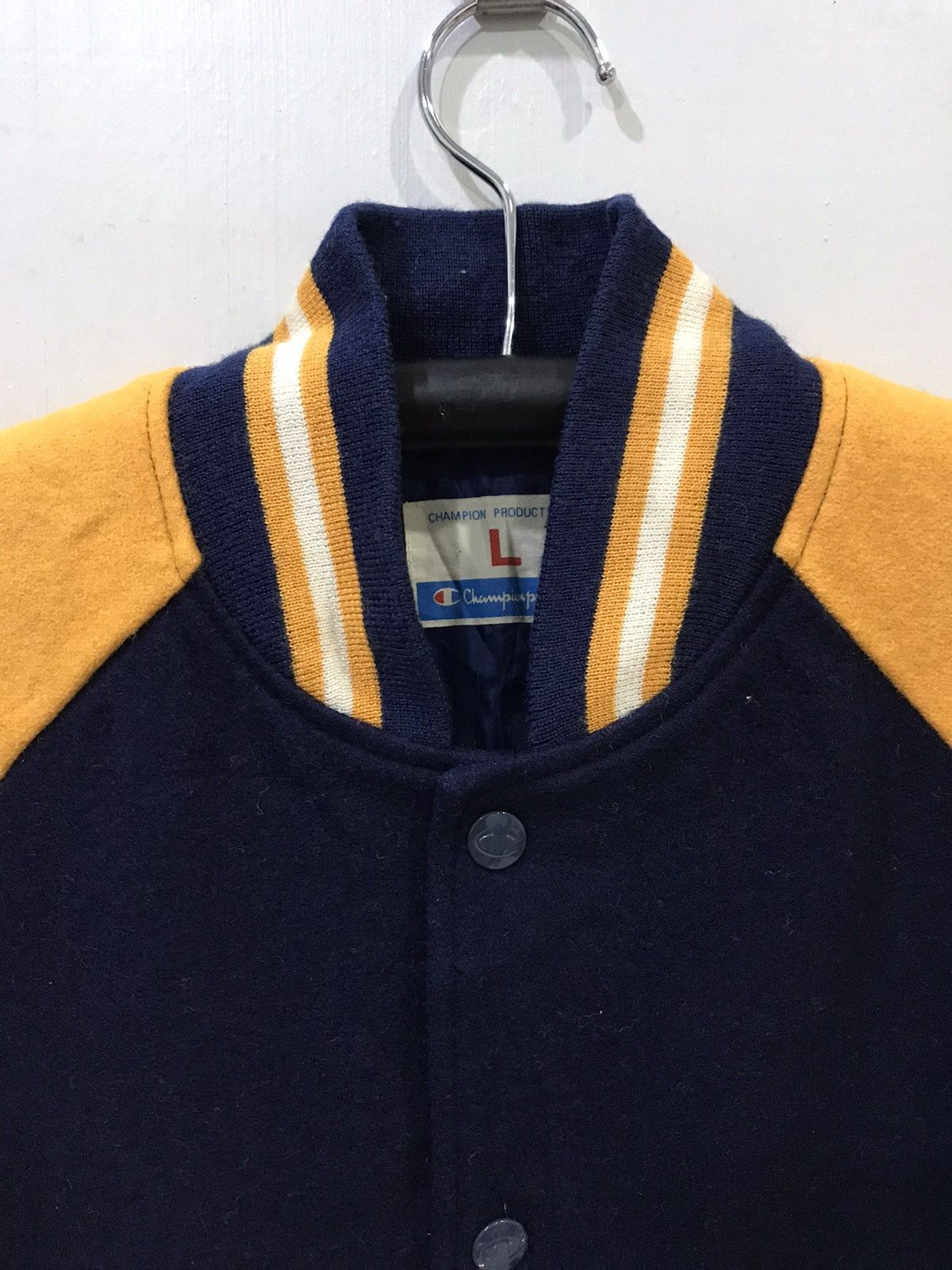 Champion × Vintage Vintage Champion Very Rare Colour Varsity Jacket Size US L / EU 52-54 / 3 - 2 Thumbnail