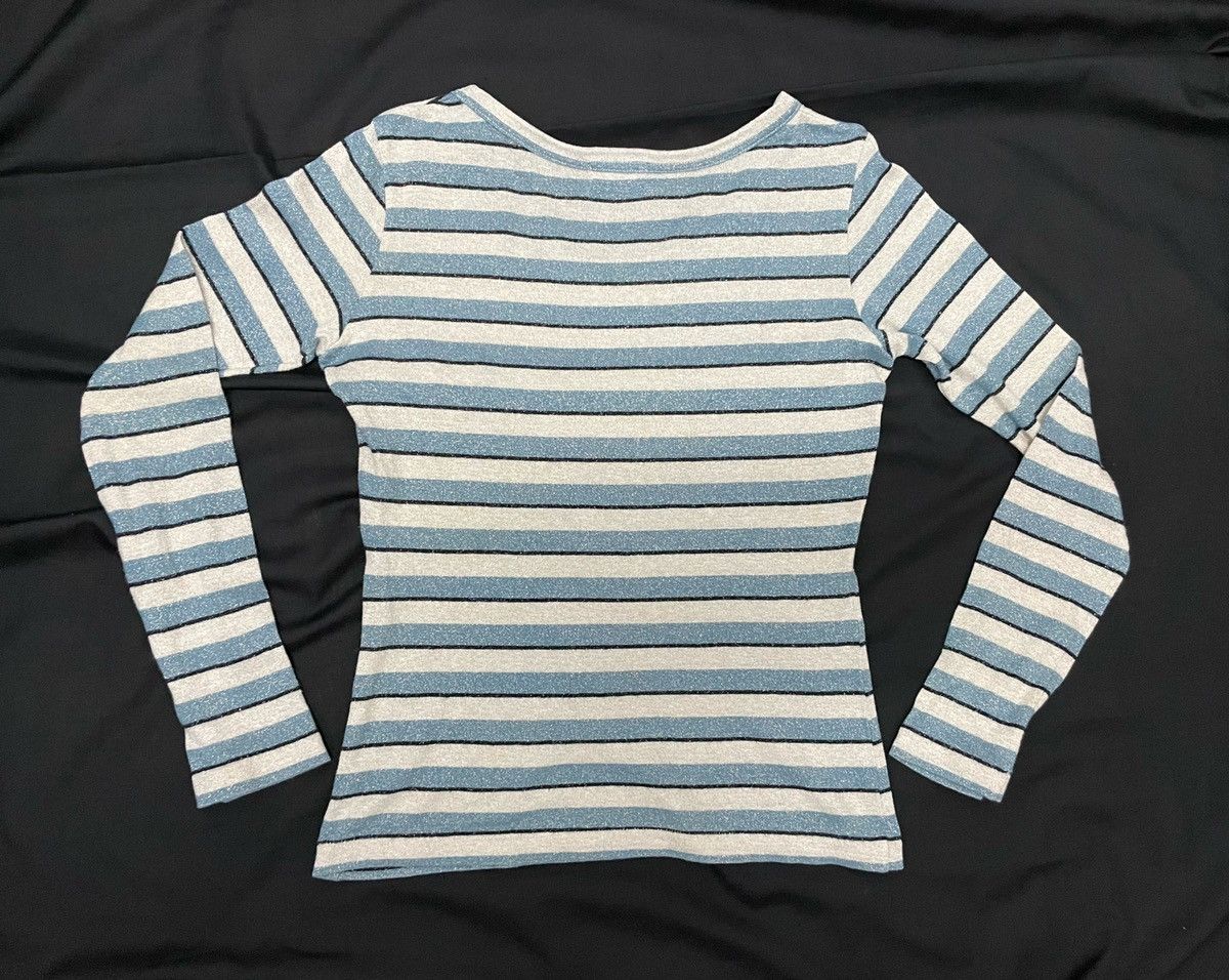 Hysteric Glamour × Japanese Brand HYSTERIC GLAMOUR HG Striped Glitter L/s Tops Tee Size US XS / EU 42 / 0 - 2 Thumbnail