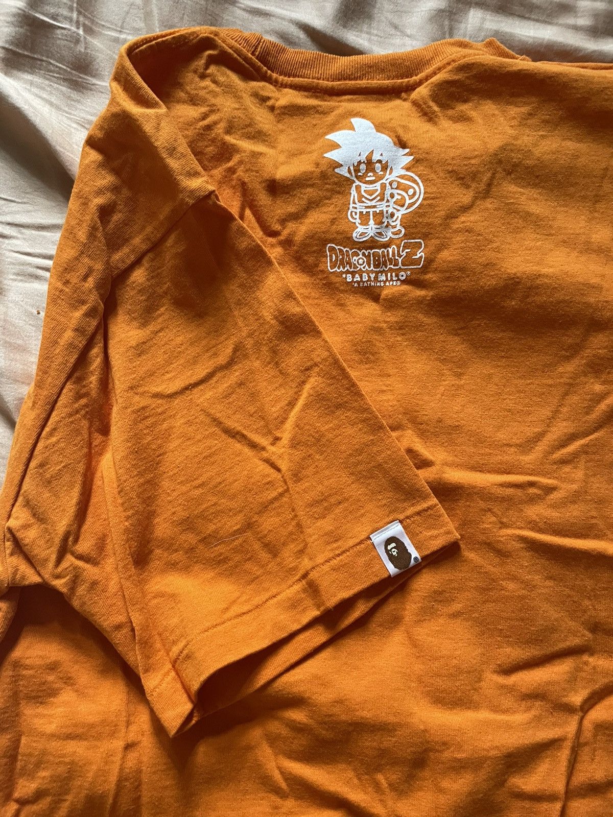 Bape Bape Dragon ball Z Vegeta Gohan Krillin Milo Orange T Shirt Size US L / EU 52-54 / 3 - 8 Thumbnail