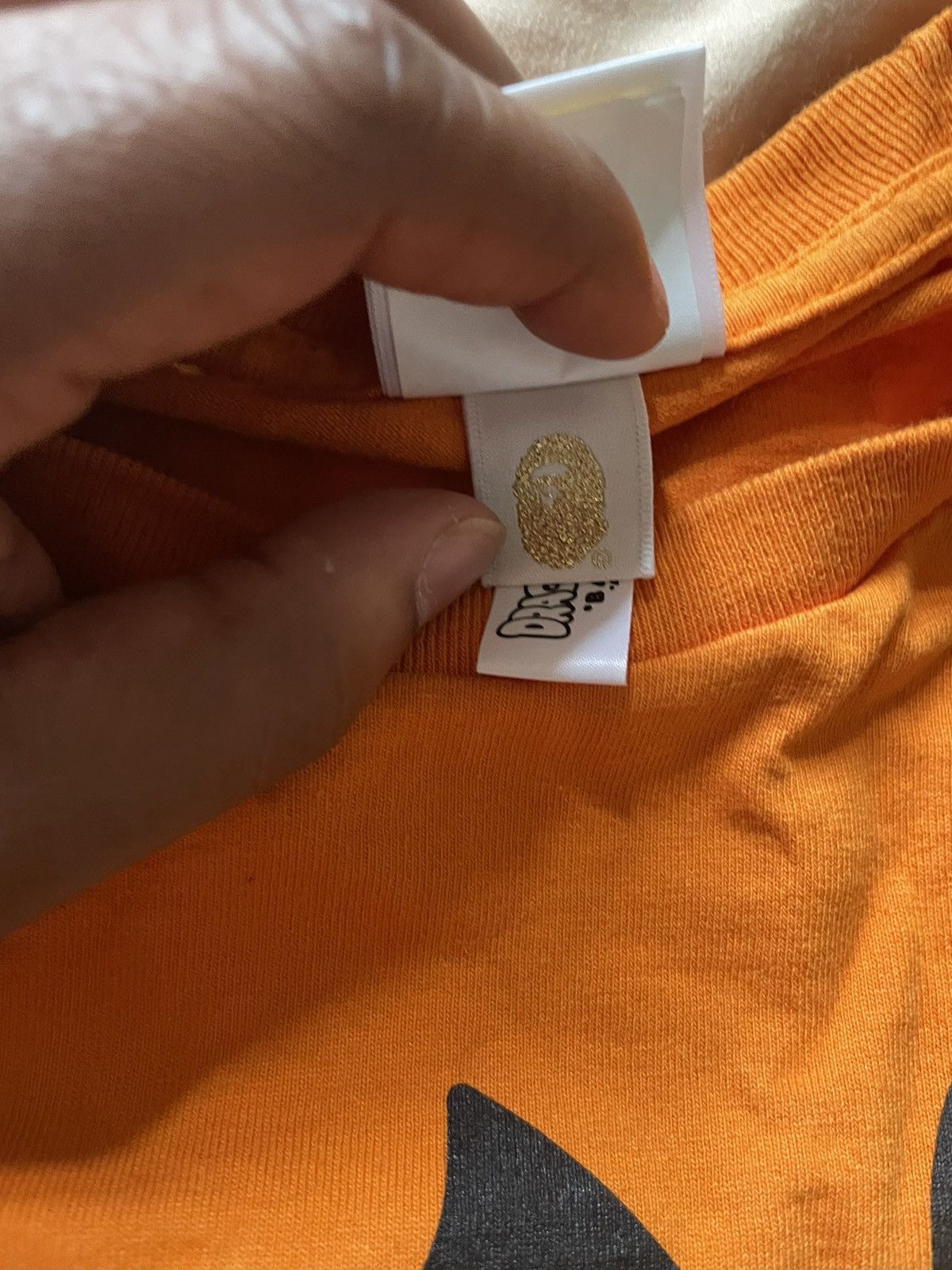 Bape Bape Dragon ball Z Vegeta Gohan Krillin Milo Orange T Shirt Size US L / EU 52-54 / 3 - 6 Thumbnail