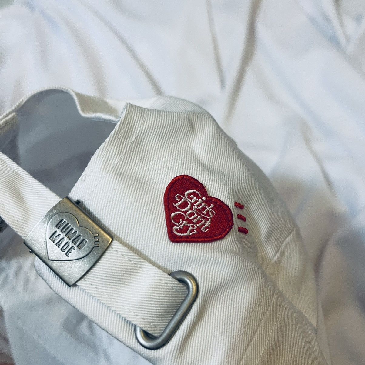 HUMAN MADE x GIRLS DONT CRY future cap hat white