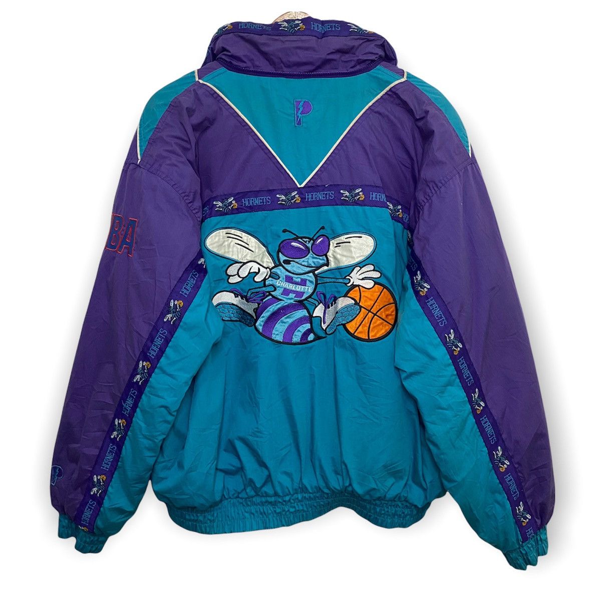 90s Pro Player Vintage Charlotte Hornets Bomber Jacket ❌SOLD