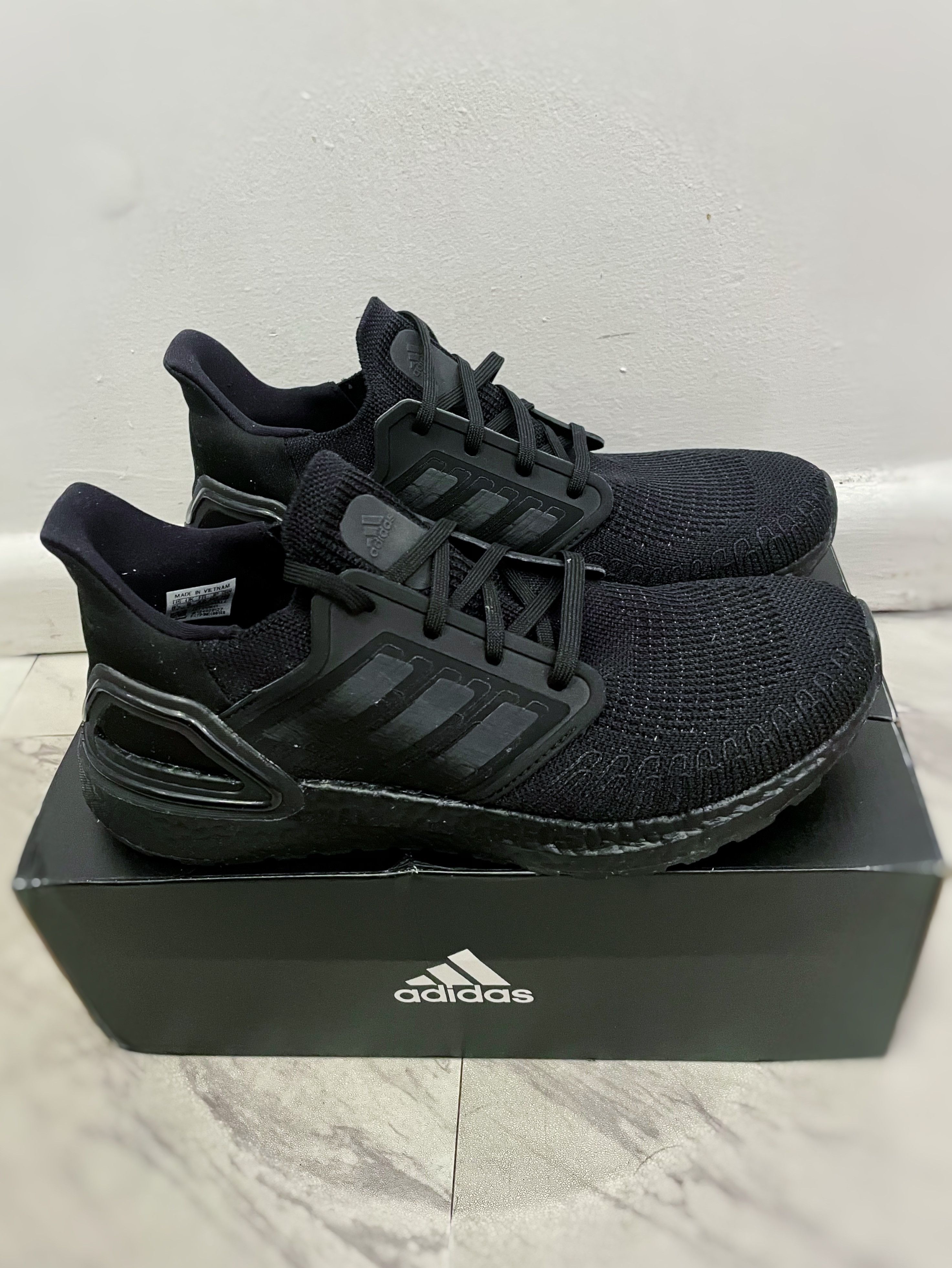 Adidas UltraBoost 20 'Triple Black' | Grailed