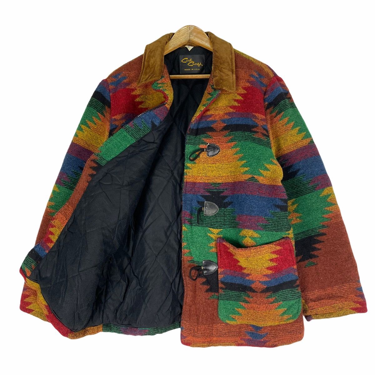 ⚡️90s CAL CRAFT Aztec Toggle Button Jacket