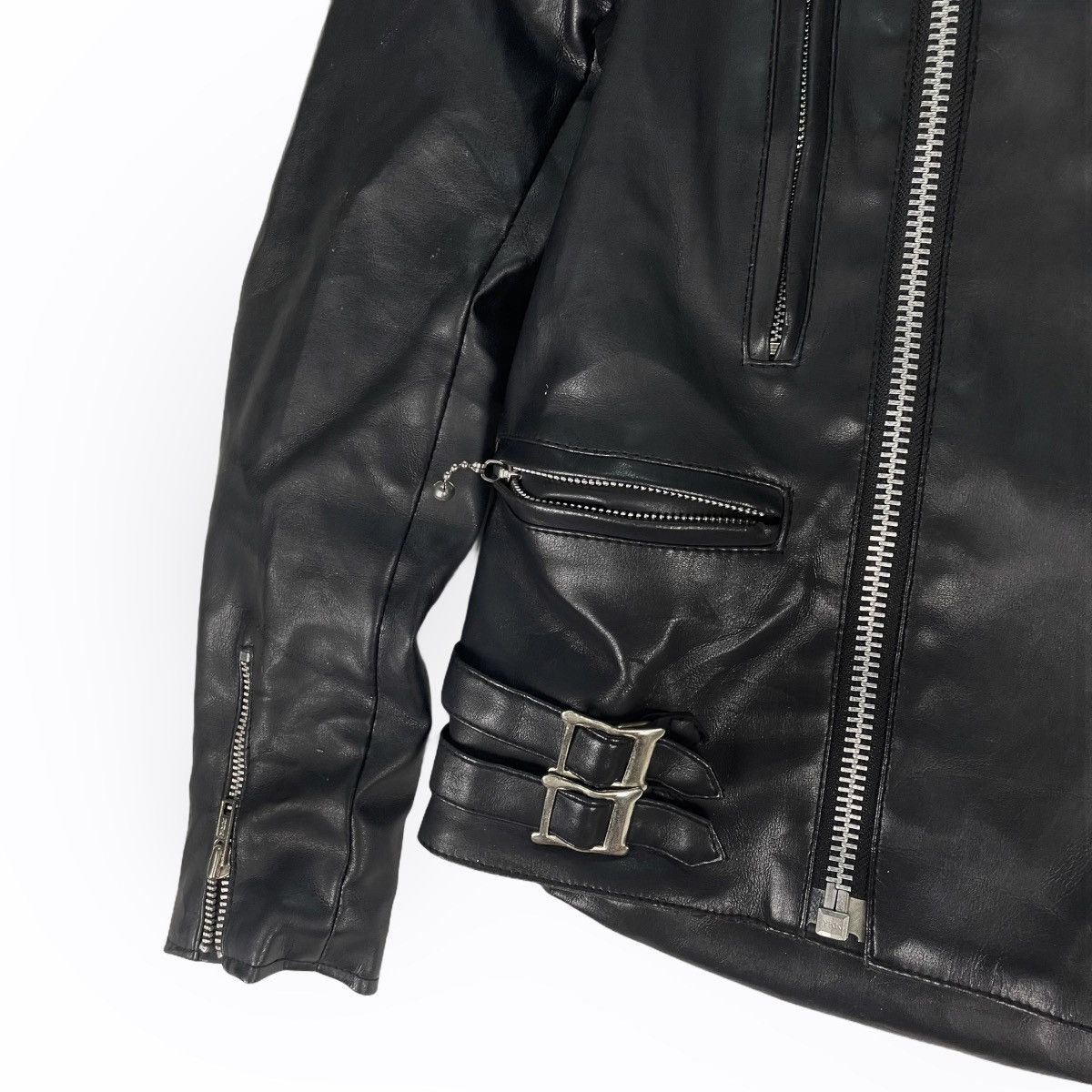 Leather ☀️TOKYO PUNKER Leather Double Collar Zipper Jacket Size US S / EU 44-46 / 1 - 7 Thumbnail