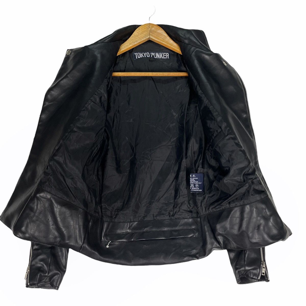 Leather ☀️TOKYO PUNKER Leather Double Collar Zipper Jacket Size US S / EU 44-46 / 1 - 8 Thumbnail