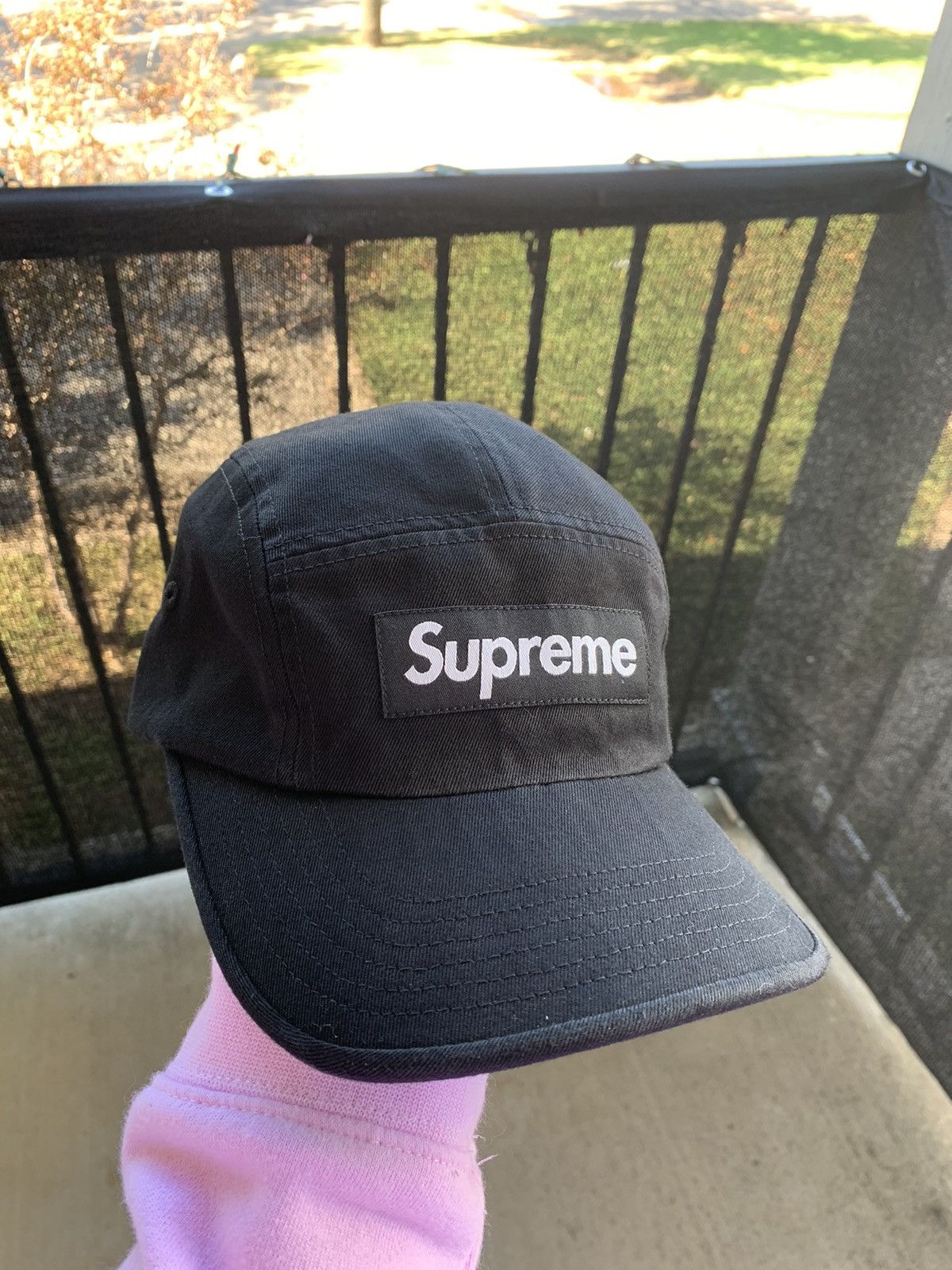 本日９９９９円 黒 Washed Chino TwillCampSupreme Supreme Washed Chino Twill Camp Cap (SS21) - $48