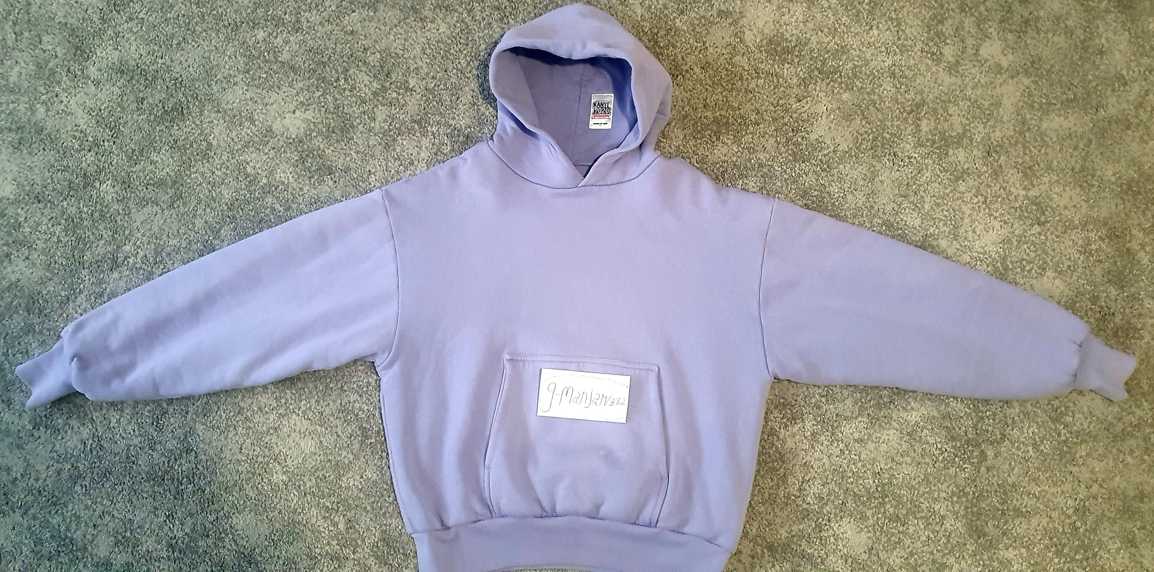 Kanye West Kanye 2020 vision double layered hoodie purple | Grailed