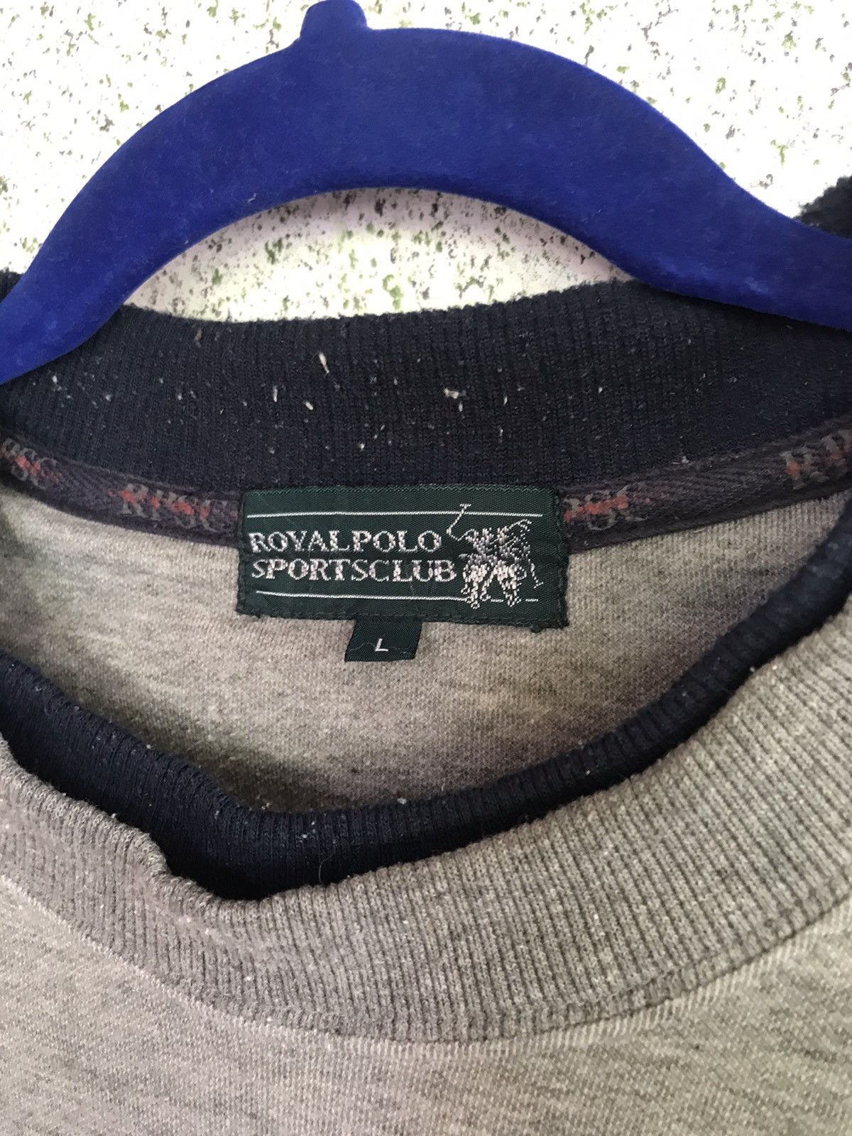Designer × U.S. Polo Assn. × Vintage VINTAGE Polo Sweatshirt Royal Polo 🔥 Size US L / EU 52-54 / 3 - 7 Thumbnail
