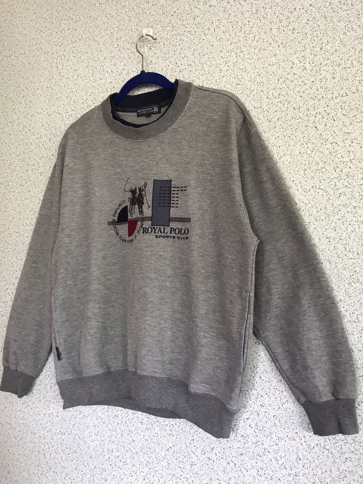 Designer × U.S. Polo Assn. × Vintage VINTAGE Polo Sweatshirt Royal Polo 🔥 Size US L / EU 52-54 / 3 - 2 Thumbnail