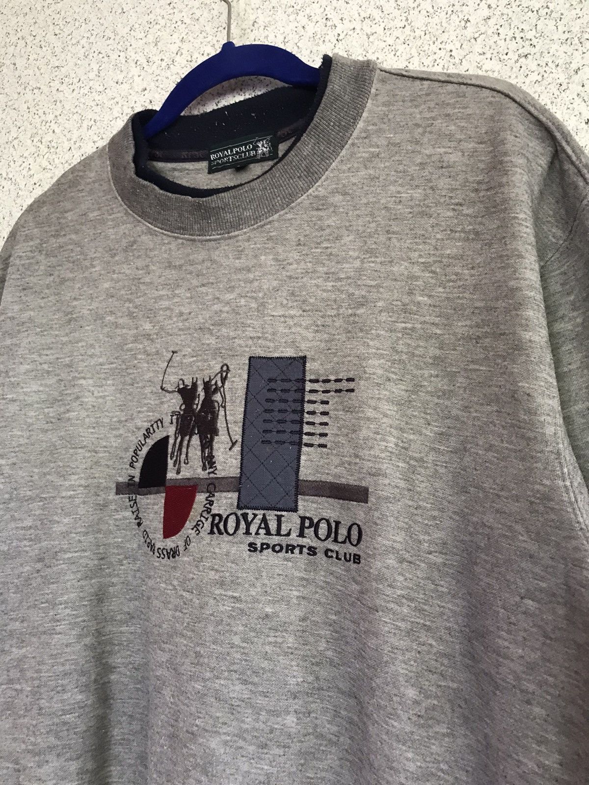 Designer × U.S. Polo Assn. × Vintage VINTAGE Polo Sweatshirt Royal Polo 🔥 Size US L / EU 52-54 / 3 - 6 Thumbnail