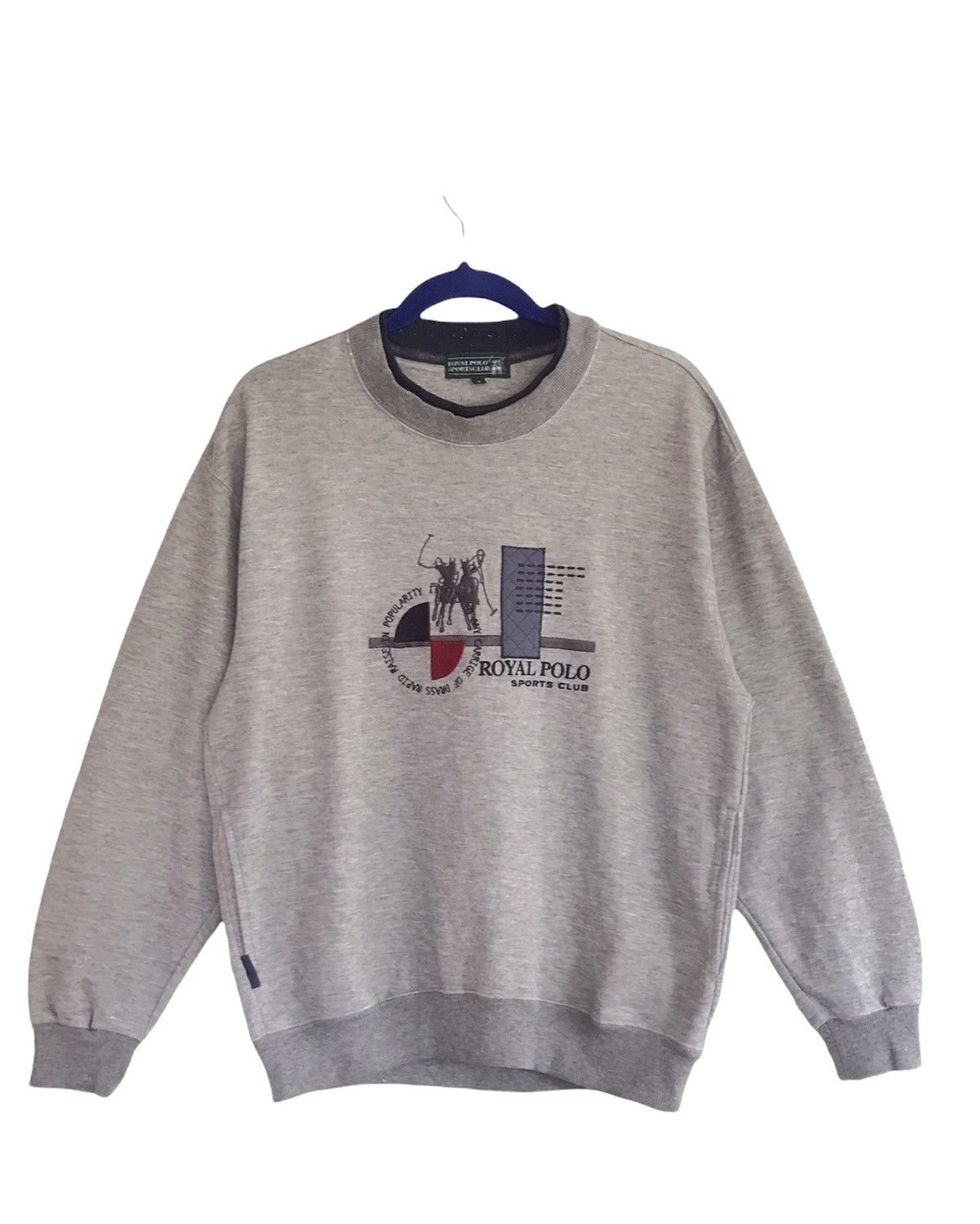 Designer × U.S. Polo Assn. × Vintage VINTAGE Polo Sweatshirt Royal Polo 🔥 Size US L / EU 52-54 / 3 - 1 Thumbnail