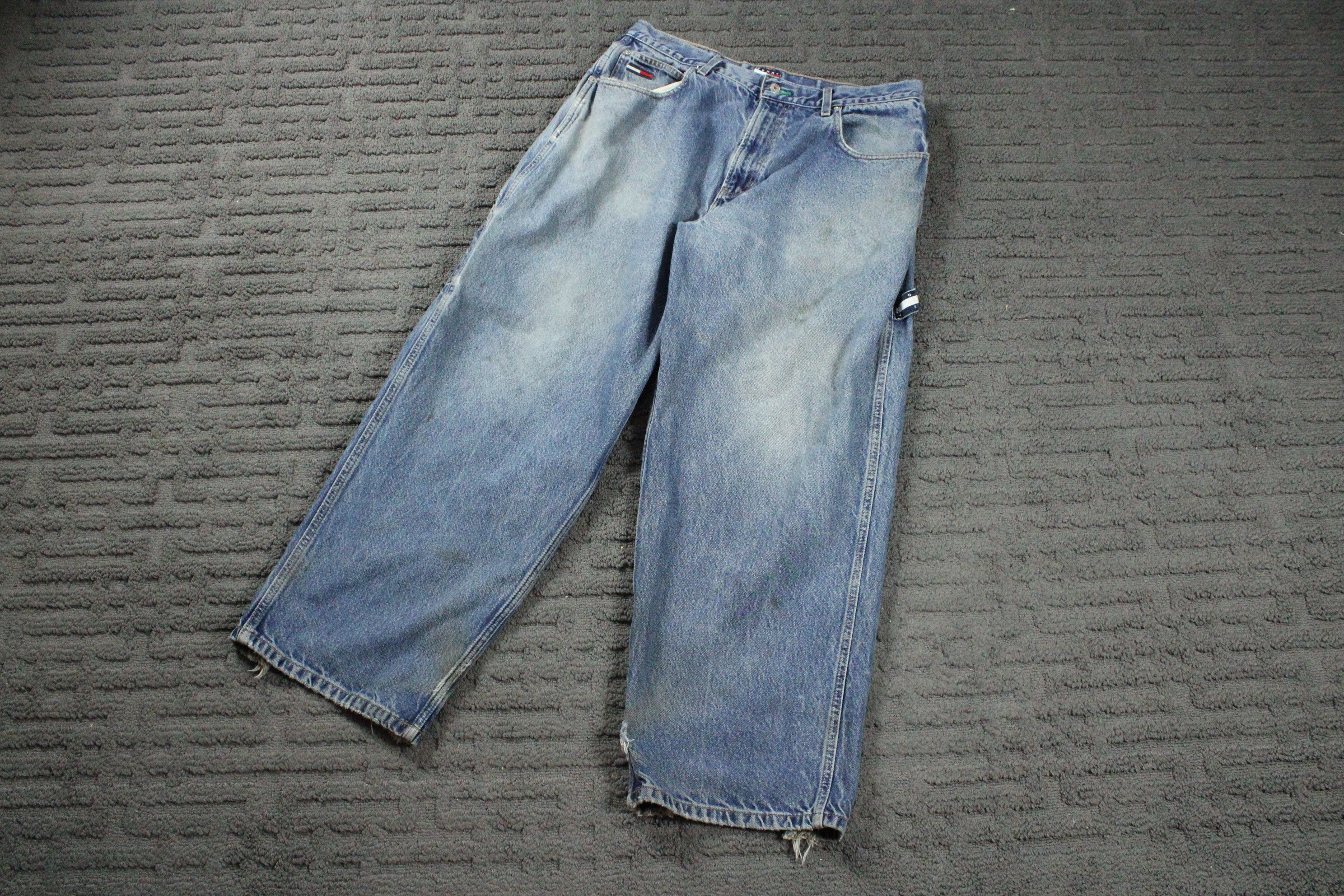 Vintage Vintage Tommy Hilfiger Jeans Denim Trouser Pants Size US 36 / EU 52 - 2 Preview