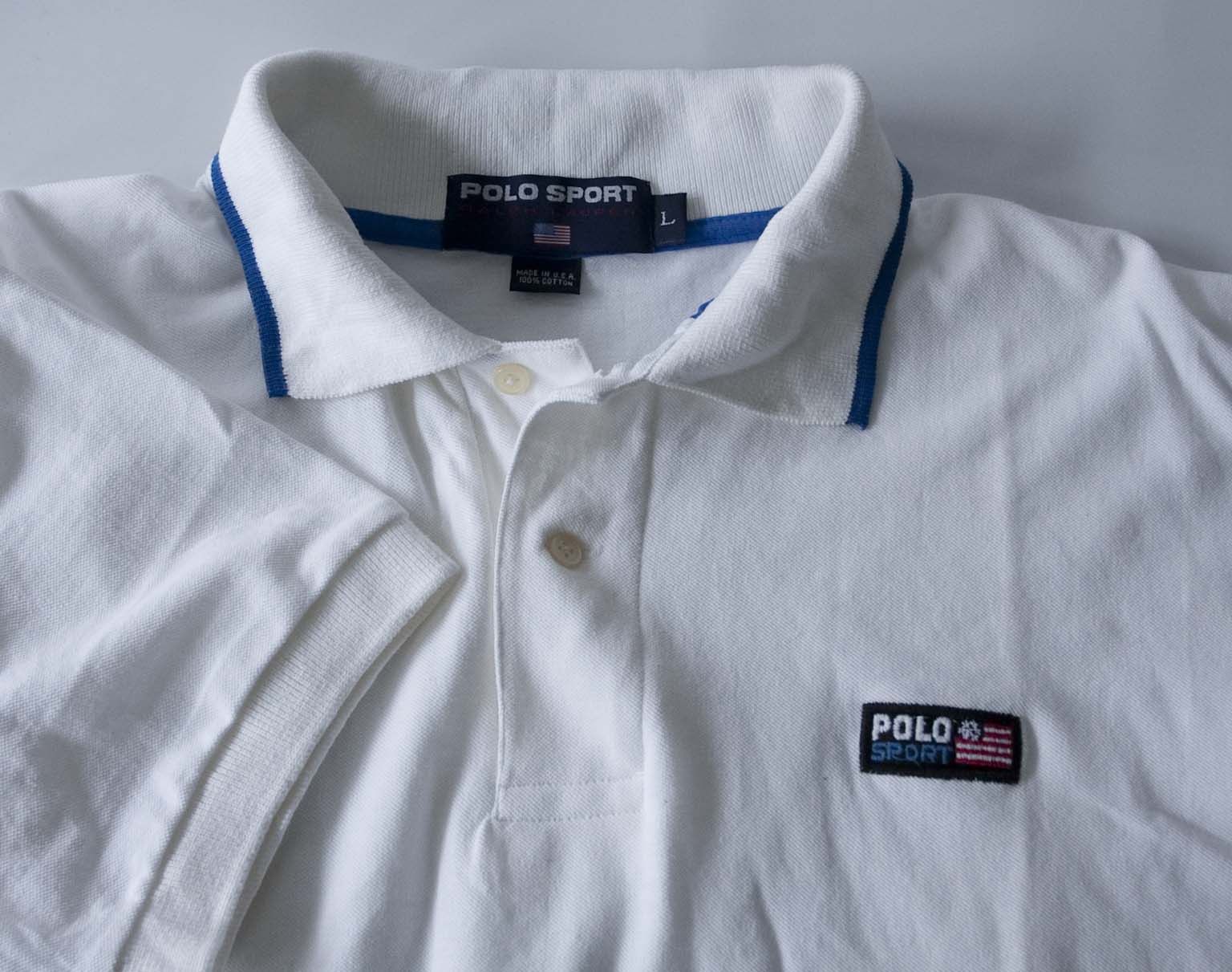 Polo Ralph Lauren Polo Sport Ralph Lauren Polo Shirt Vintage Size L Made USA Size US L / EU 52-54 / 3 - 3 Thumbnail