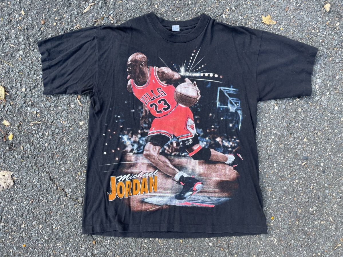 Vintage Jordan Vintage Double Sided Single Stitch Size US XL / EU 56 / 4 - 1 Thumbnail