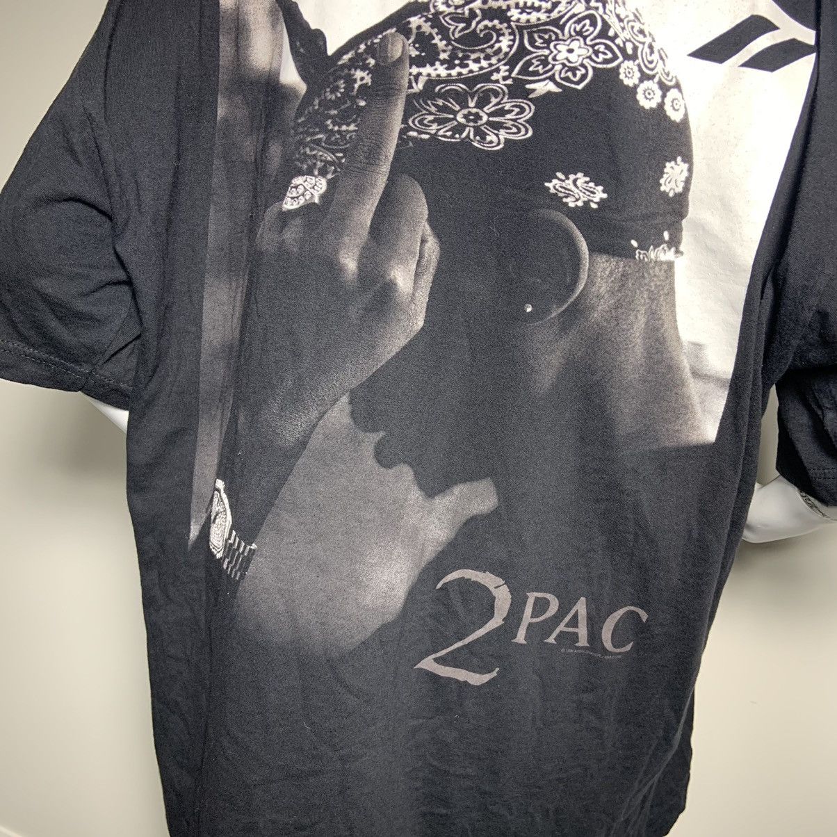 Rap Tees × Vintage VTG 99 TUPAC TEE Size US XL / EU 56 / 4 - 4 Thumbnail