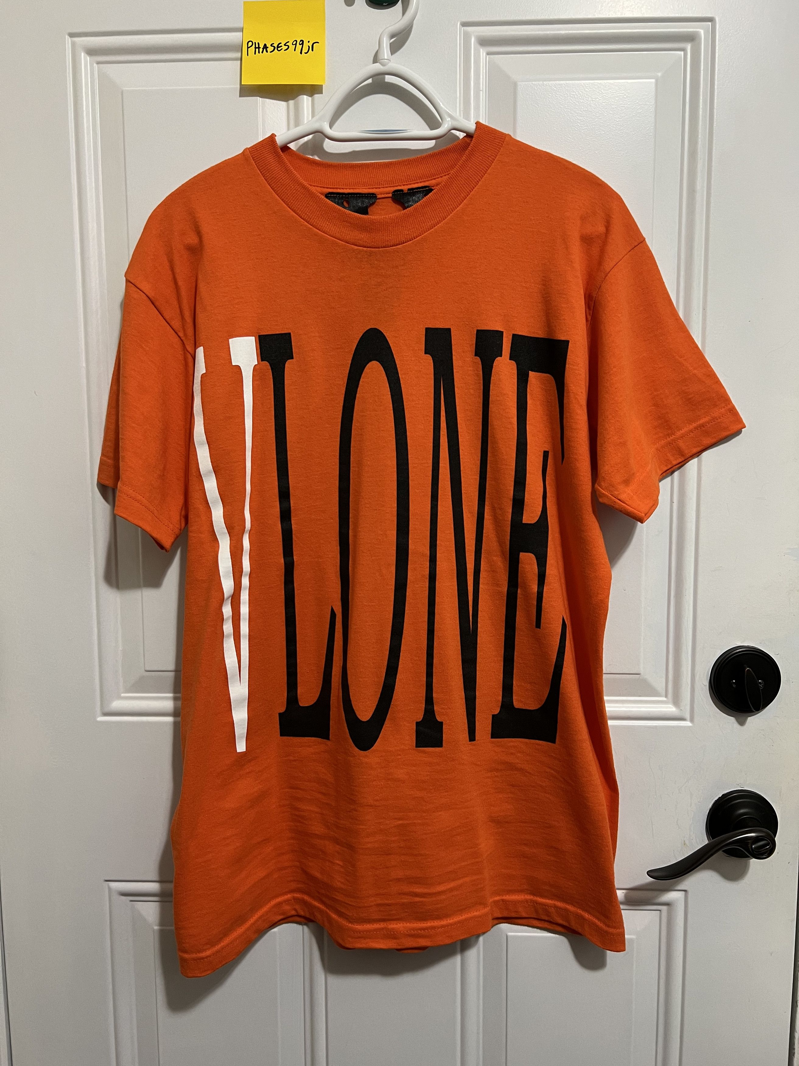 Vlone orange staple store tee