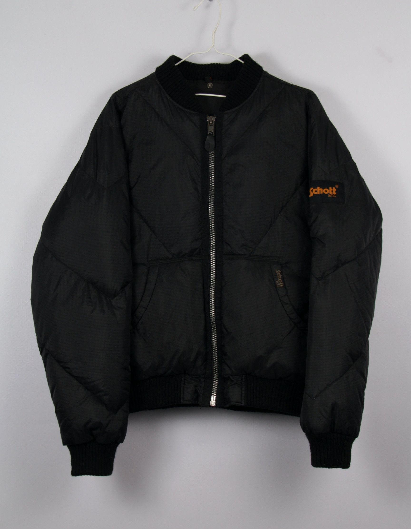 Alpha Industries Schott Down Puffer Jacket Bomber Size US L / EU 52-54 / 3 - 1 Thumbnail